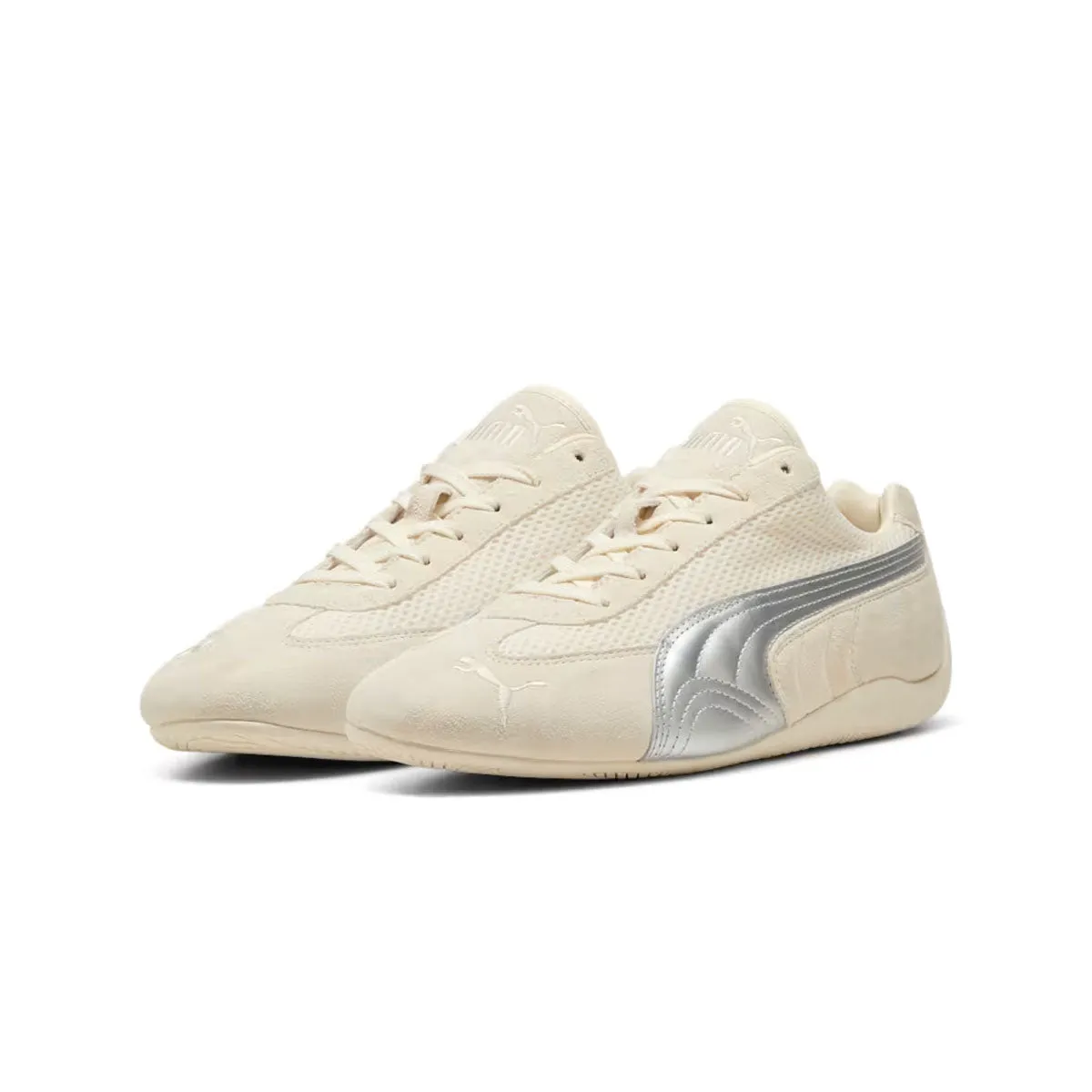 Light Look Modern Vibe Speedcat Premium 'Frosted Ivory Matte Silver'