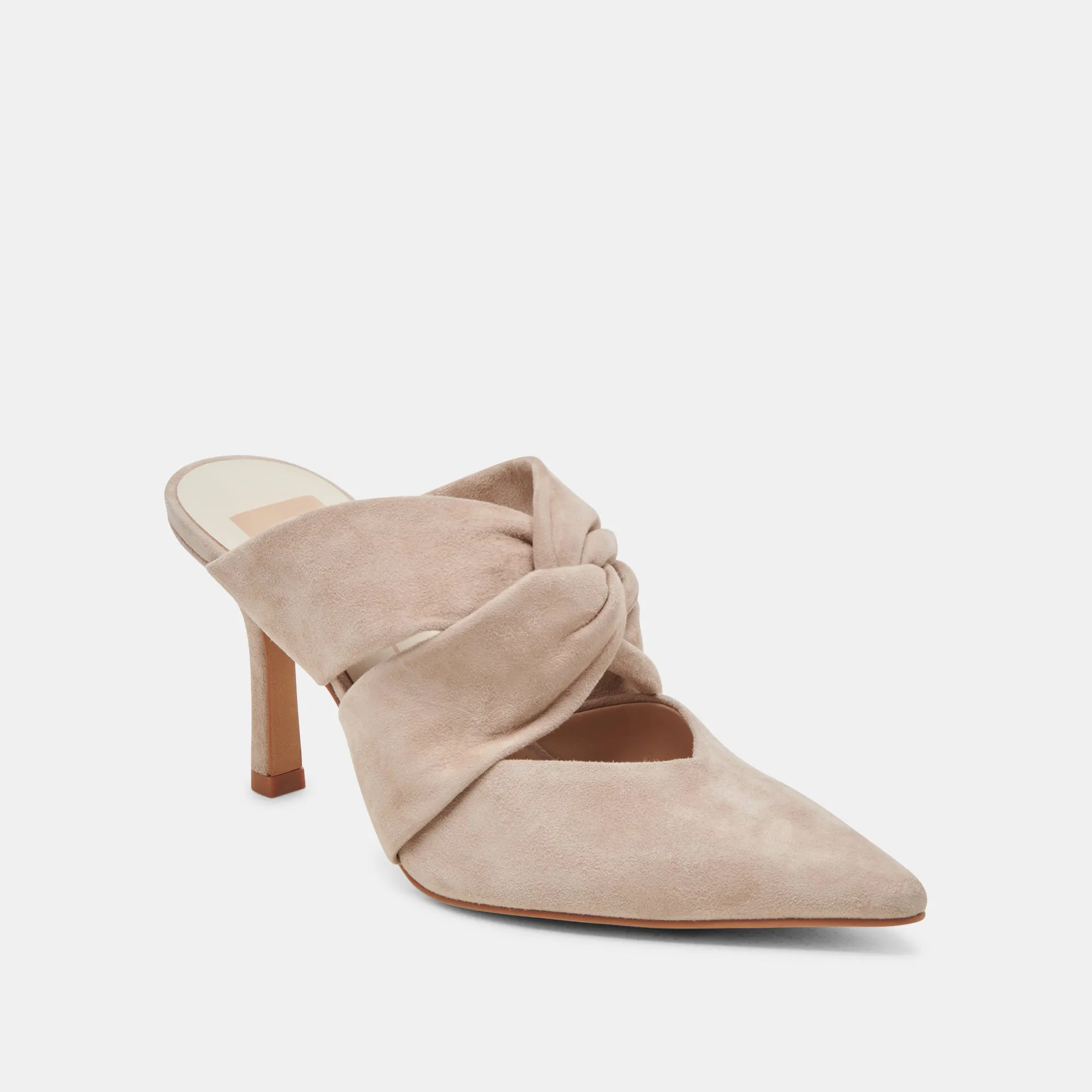 Smart Casual Heels Quality KELSY HEELS TAUPE SUEDE