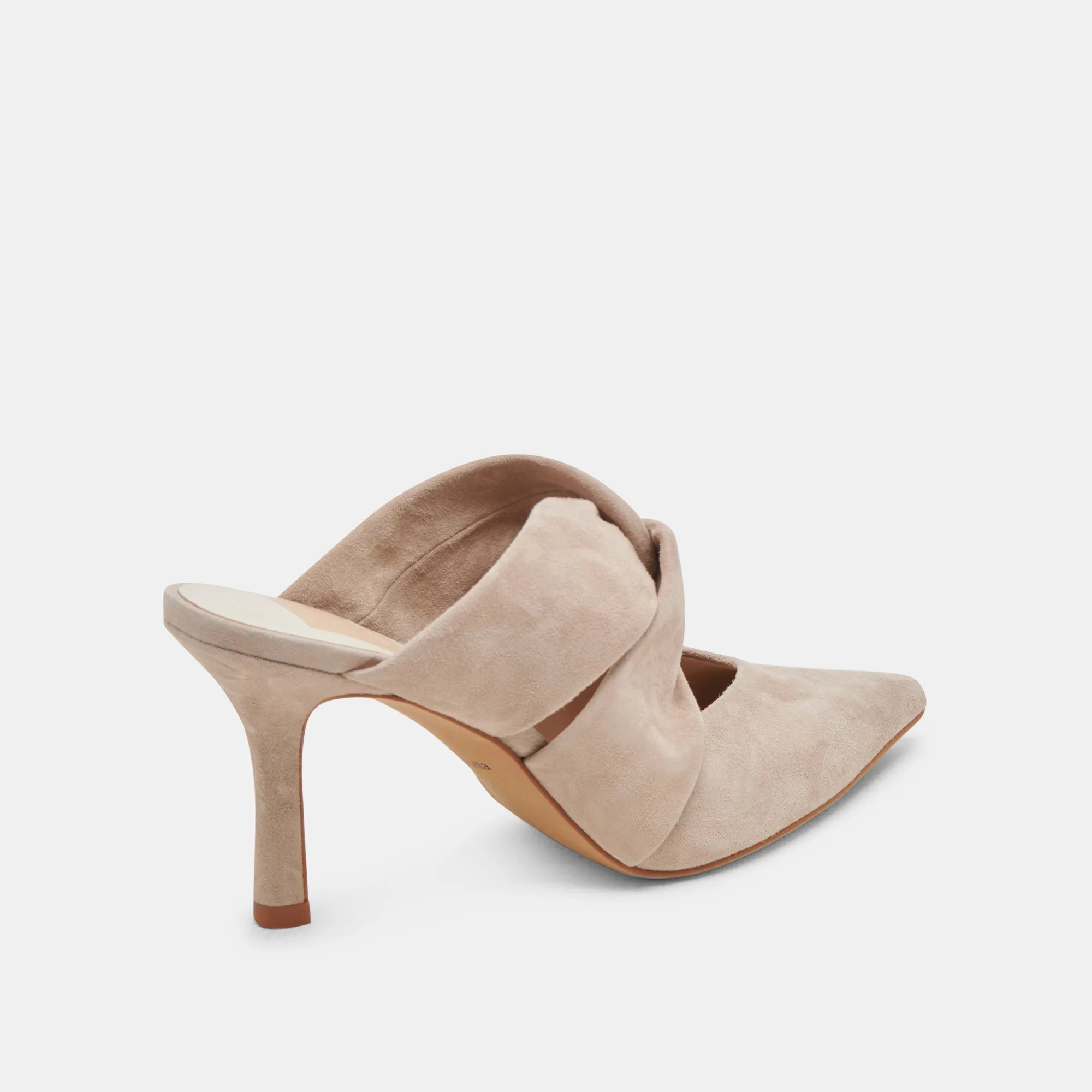 Casual Heels for Work KELSY HEELS TAUPE SUEDE