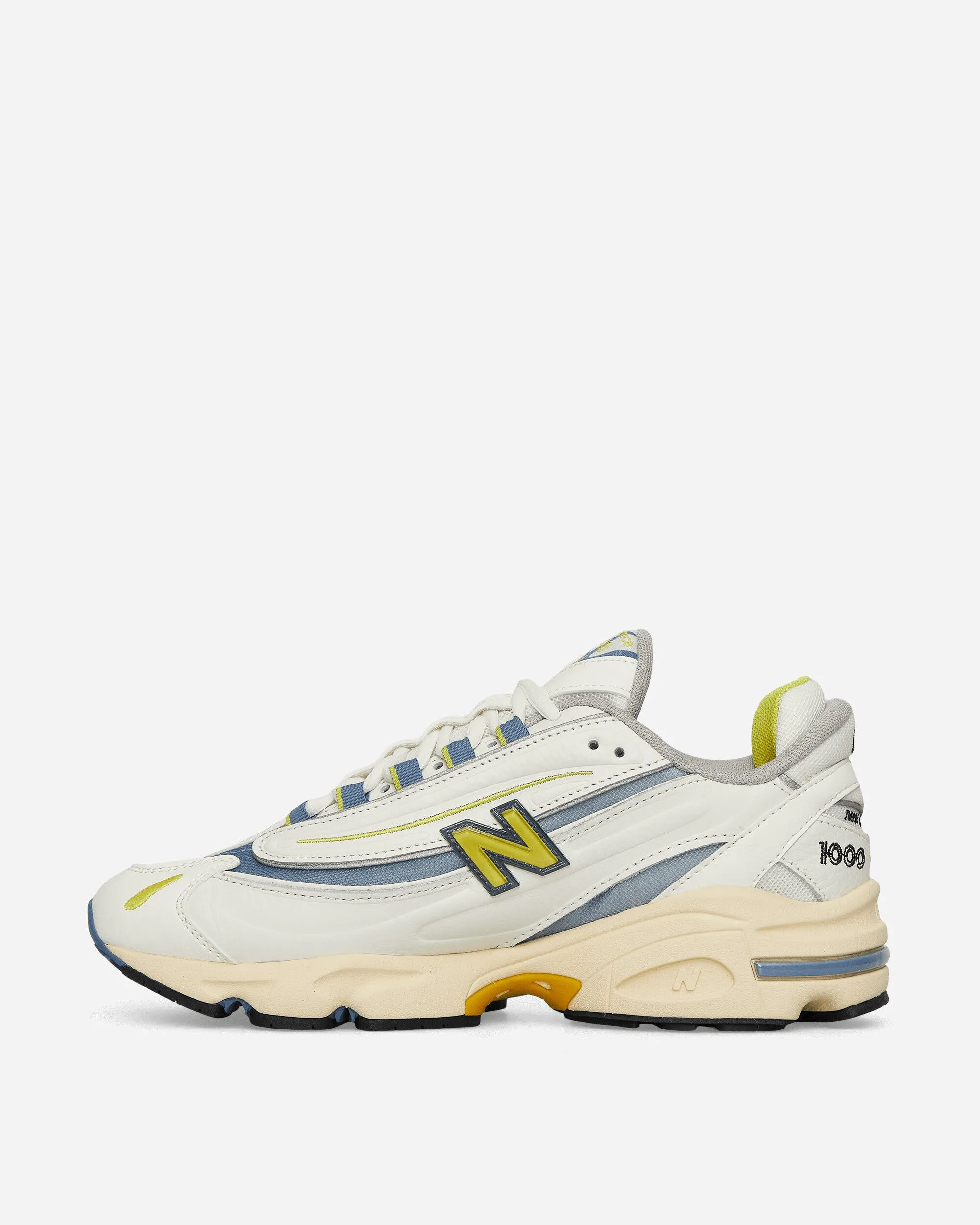 1000 Sneakers Sea Salt / Heron Blue Flat Finish