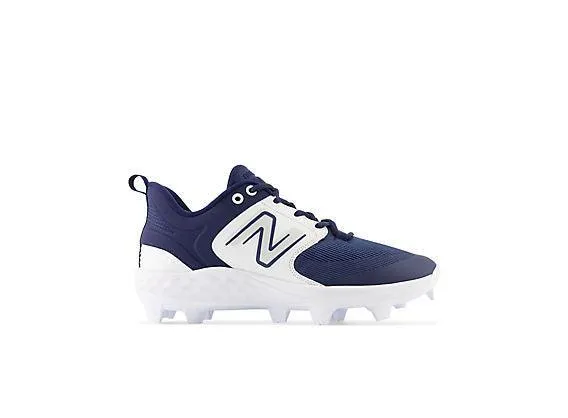 New Balance Men's Fresh Foam 3000 V6 Molded Baseball Cleats - Navy with White - PL3000N6 reinforced sole