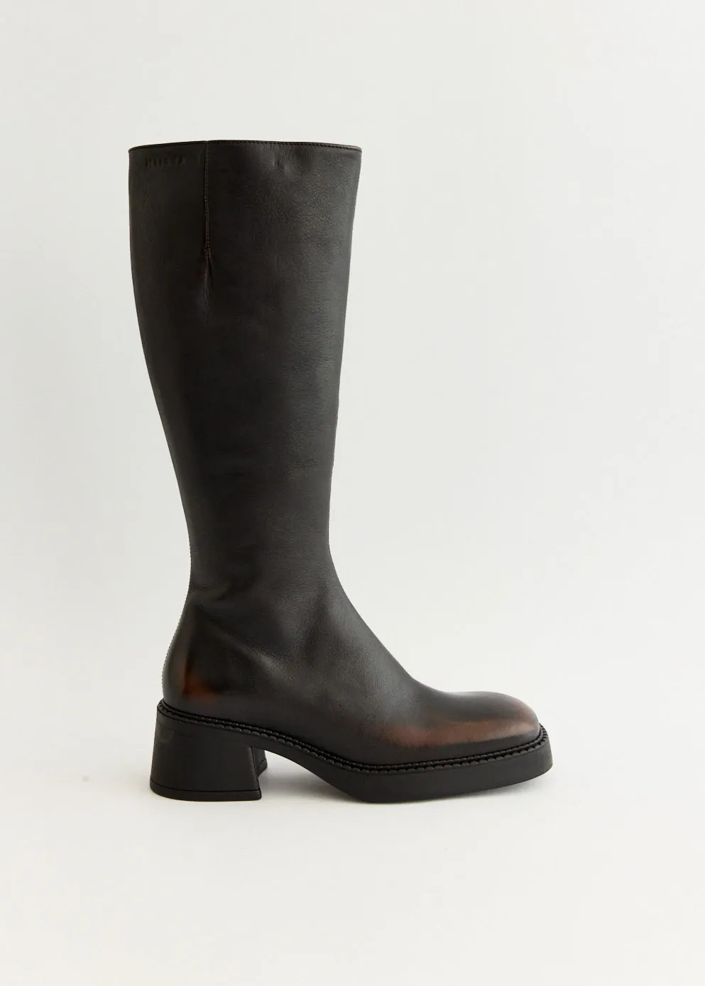 Yumi Brushed Brown Boots Fit Anytime