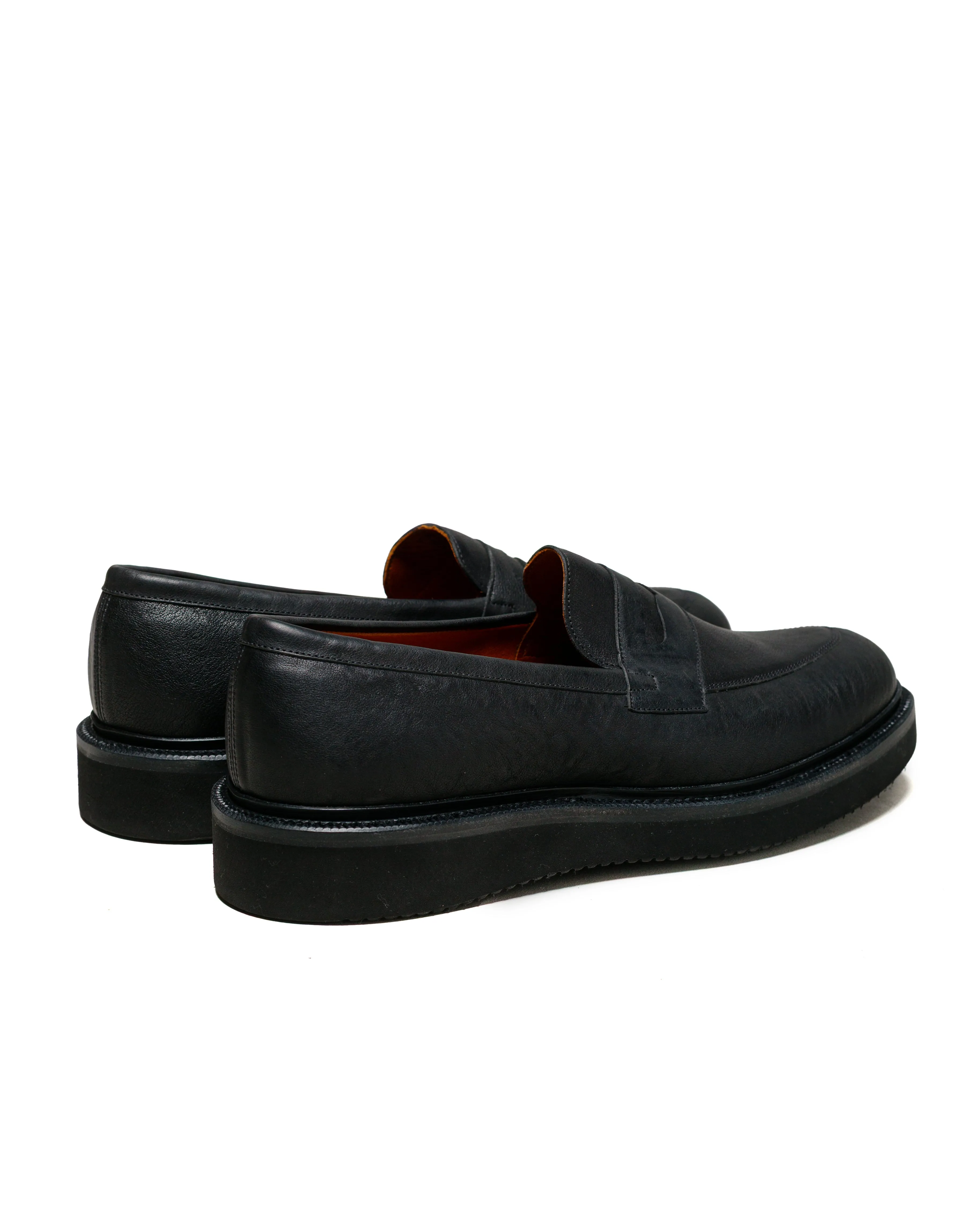 Viberg Bristol Loafer Nero Washed Kangaroo hot climate