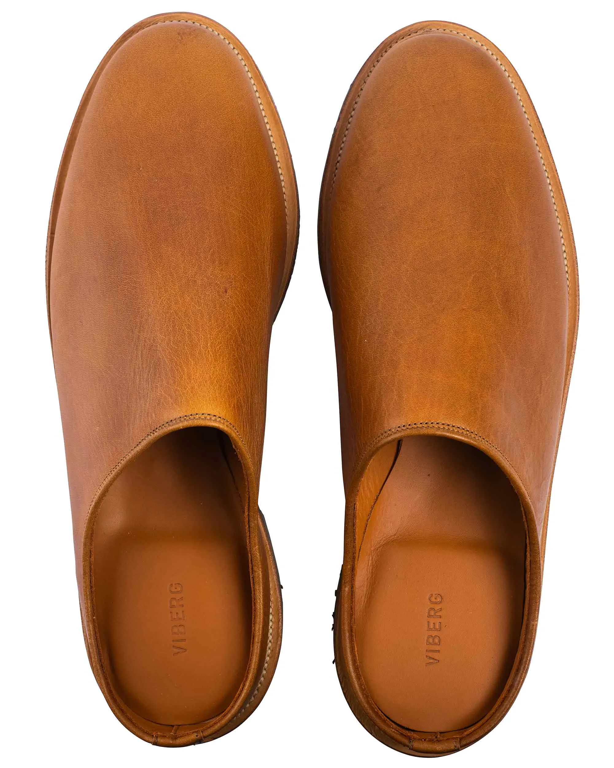 Chic Basics Viberg Mule Noix Eco Grain