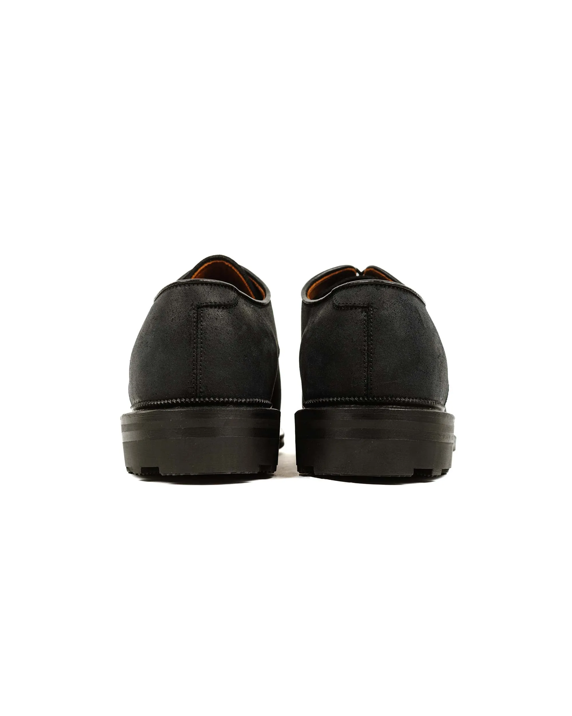 Flat Finish Viberg Rockland Blucher Black Waxy Commander