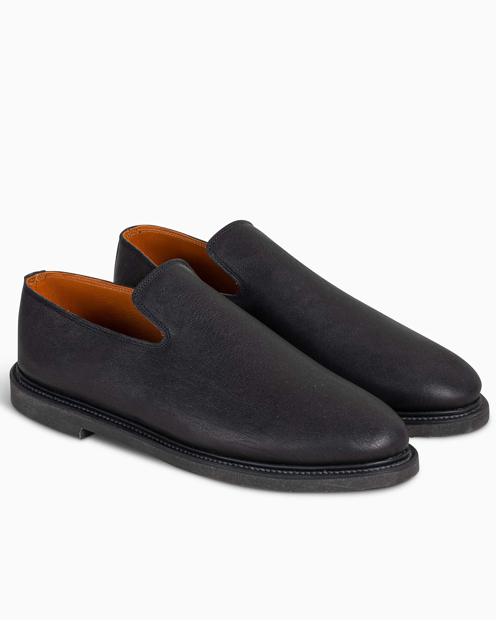Feel Good Slow Living Viberg Slipper Nero Washed Kangaroo