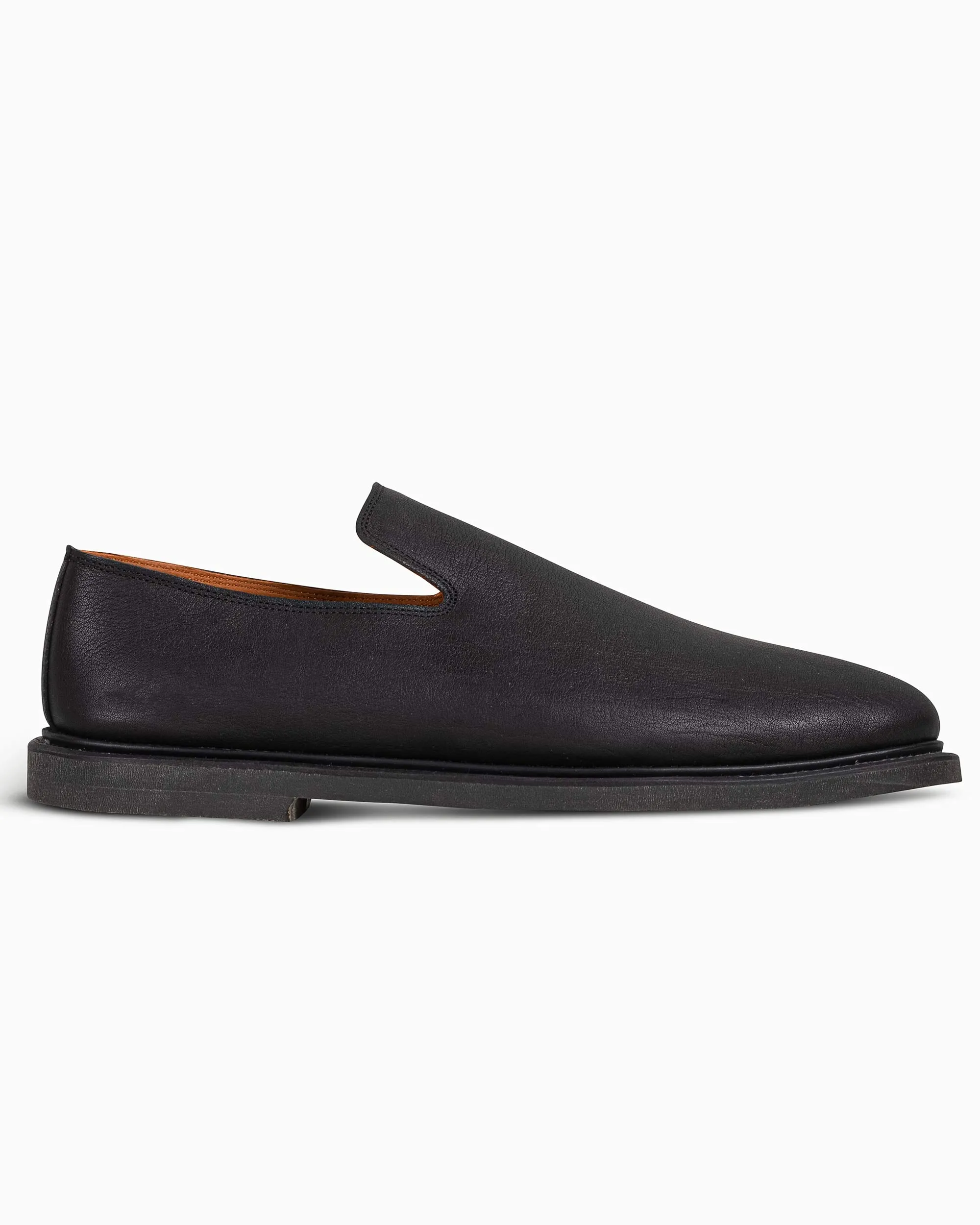 Viberg Slipper Nero Washed Kangaroo Valley Run Weekday Style