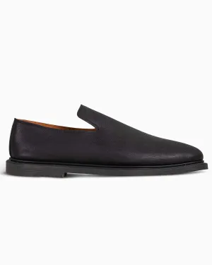 Viberg Slipper Nero Washed Kangaroo Valley Run Weekday Style