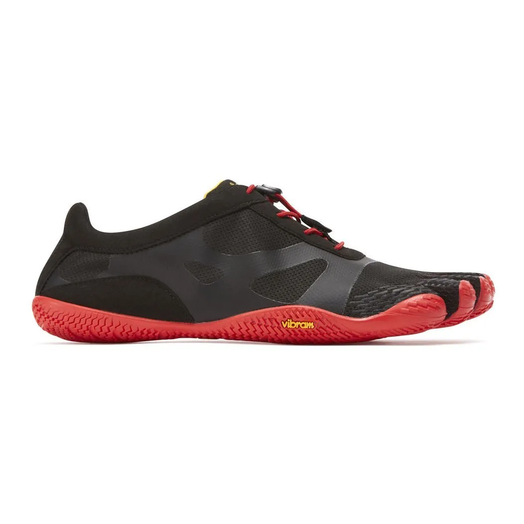 Vibram Five Finger's Men's KSO EVO Black/Red Fabric Foam Texture French Ease