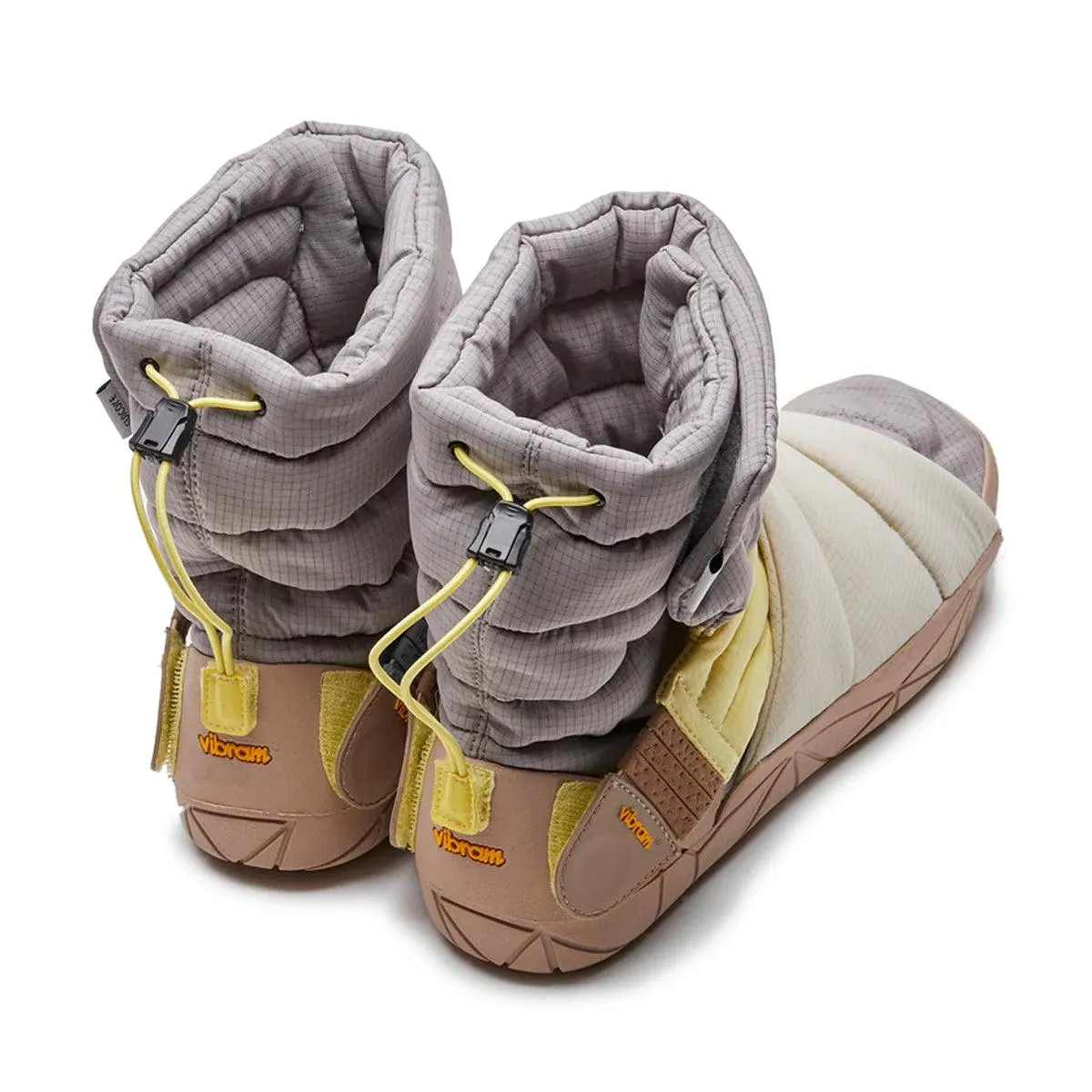 Lace Up Style   Vibram FUROSHIKI Futon Hi 'Grey Lemon'