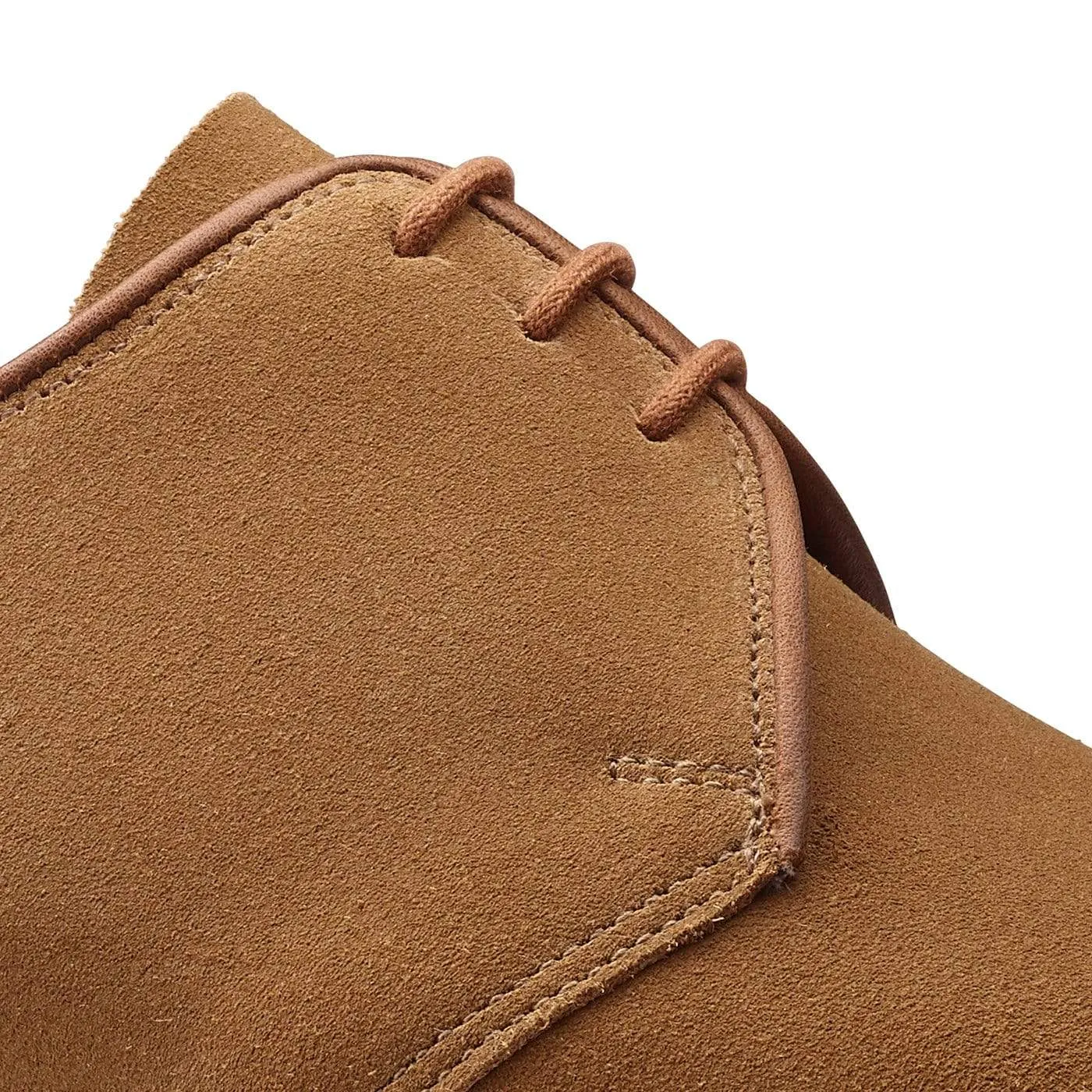 Helston 2 Camel Suede Comfort Fit Smart Detail