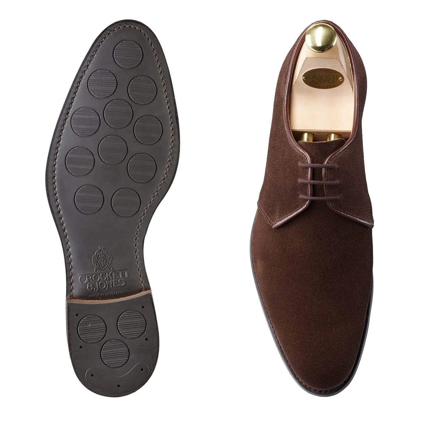 Helston 2 Dark Brown Suede Job Interview Lined Comfort
