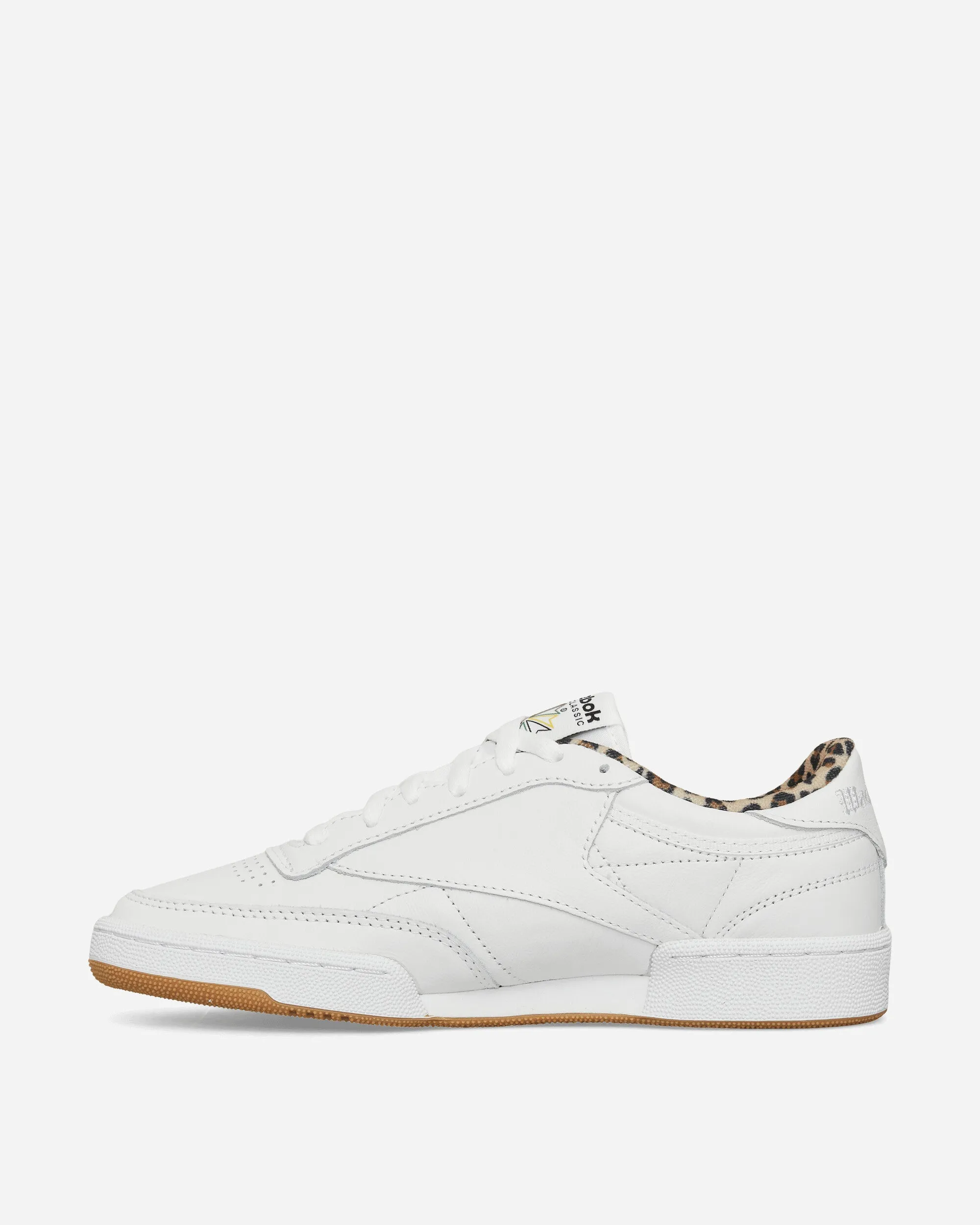 WACKO MARIA Club C 85 Vintage Sneakers White / Leopard Relax Step