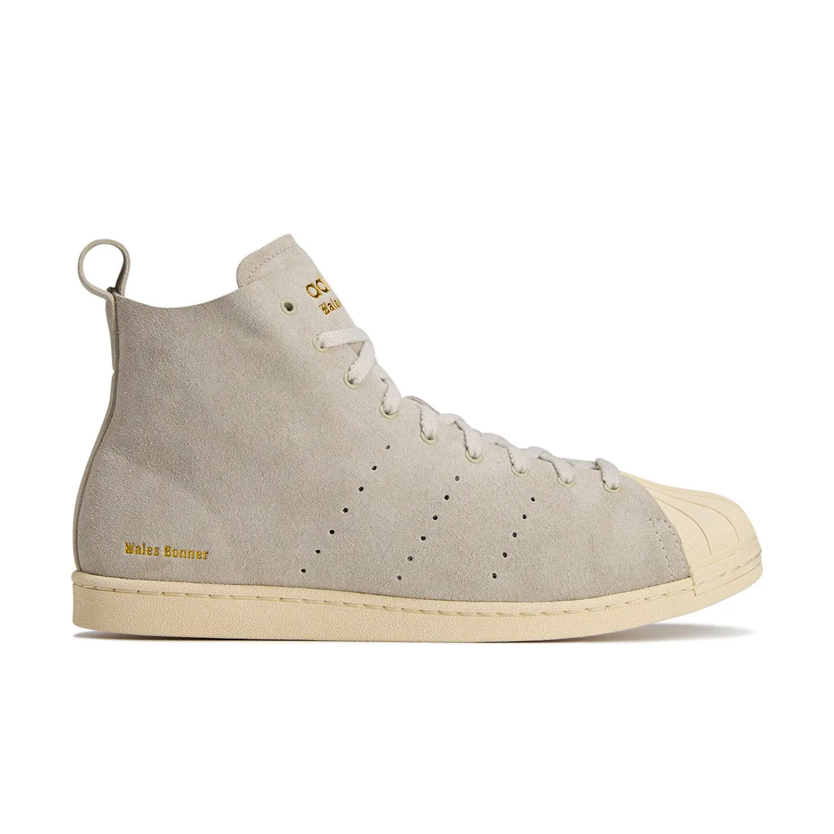 Foot Support Cozy Motion   Wales Bonner Superstar Hi 'Mist Stone'