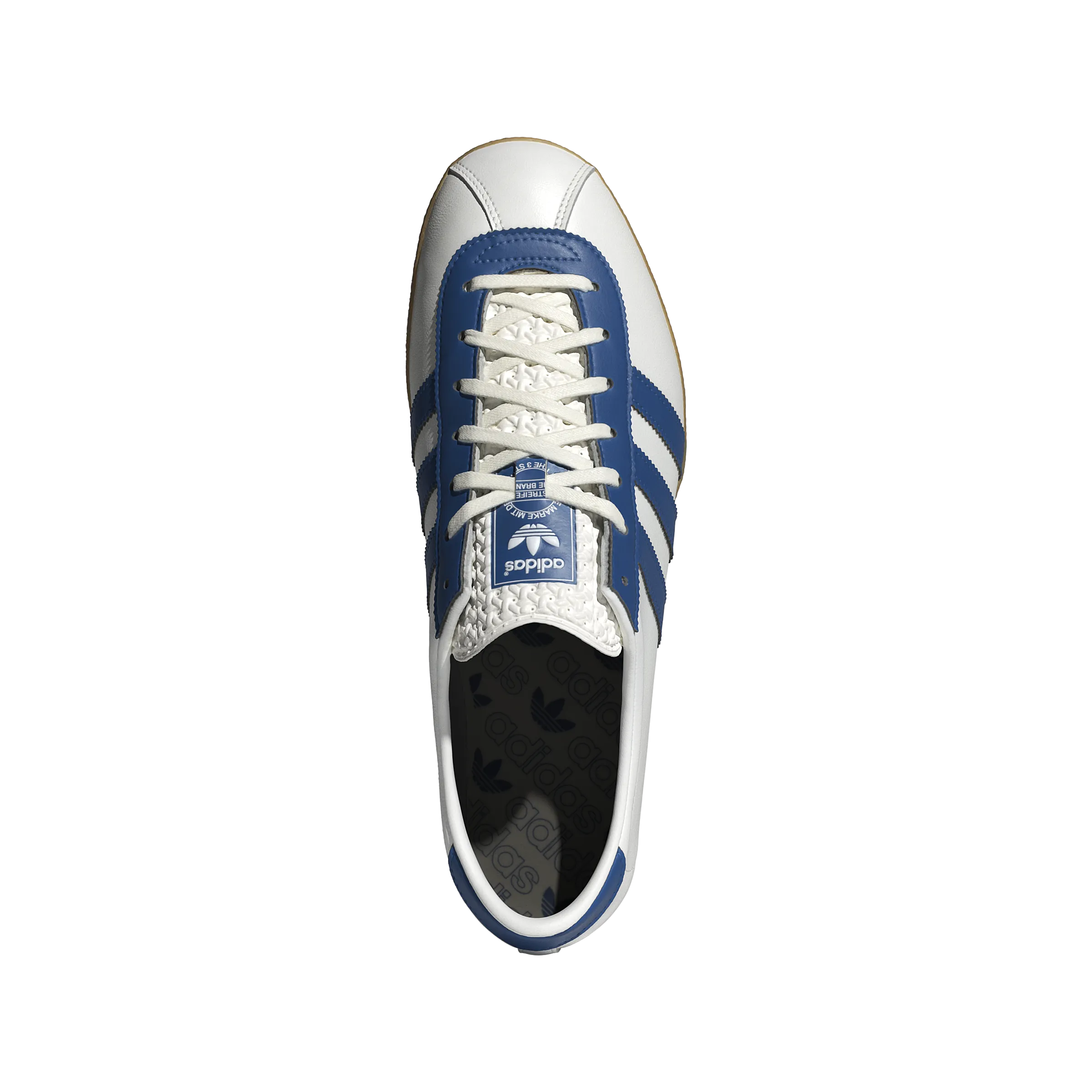 London 'White Dark Marine' perforated upper