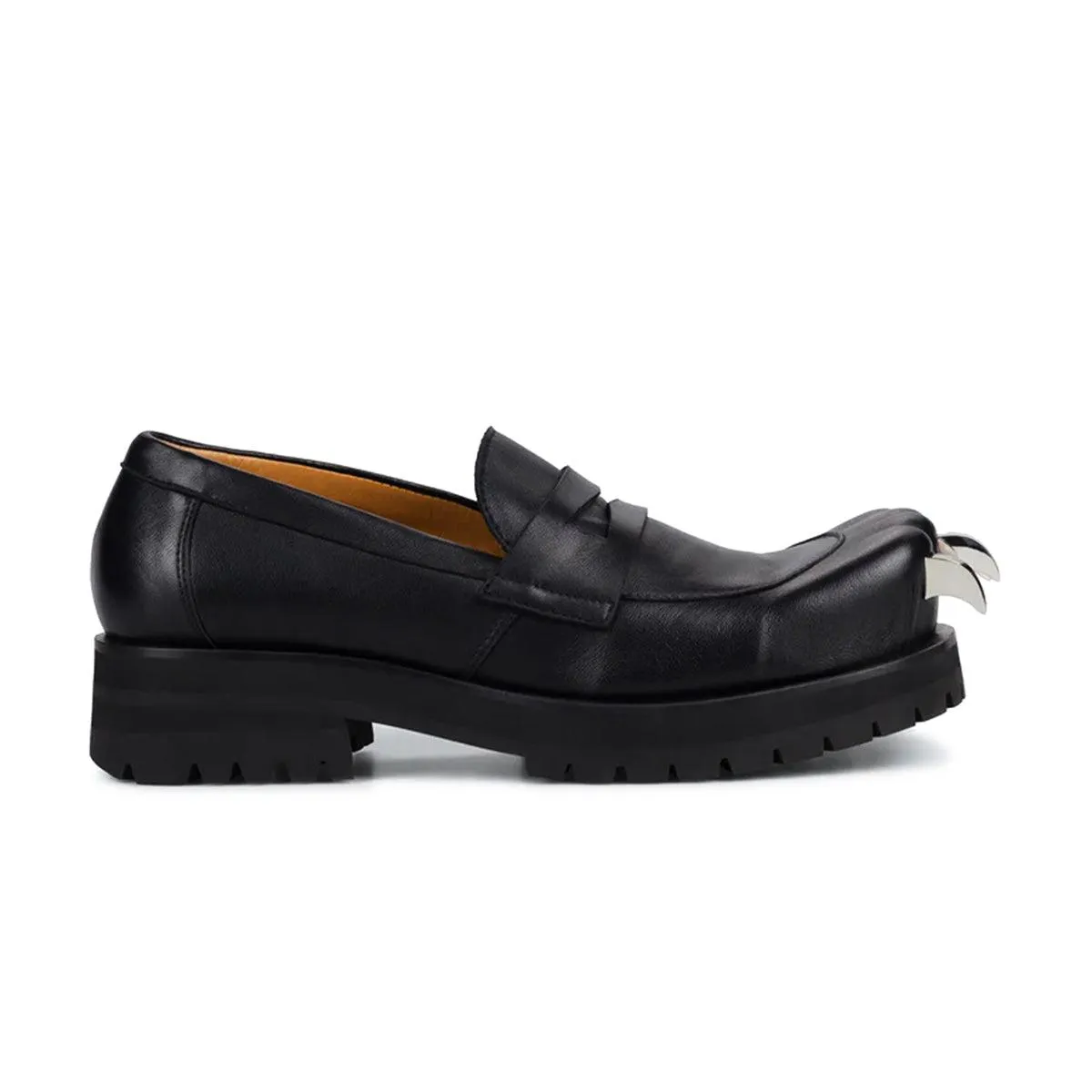 Leather Moccasin Moggies 'Black' Narrow Fit