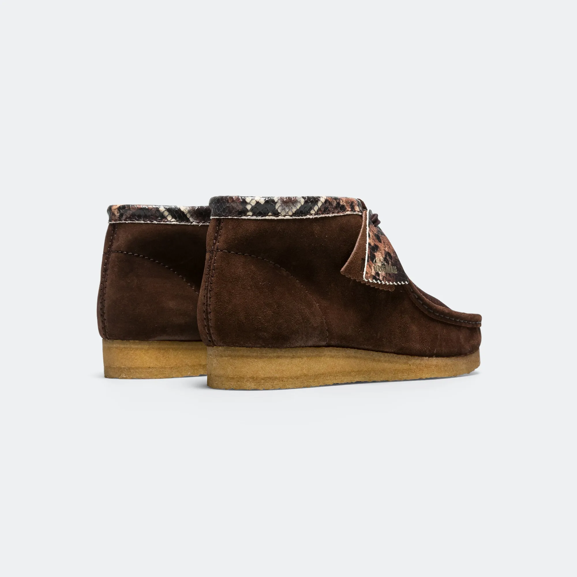 Neutral Stability Control Soft Footbed Wallabee Boot - Brown Snake