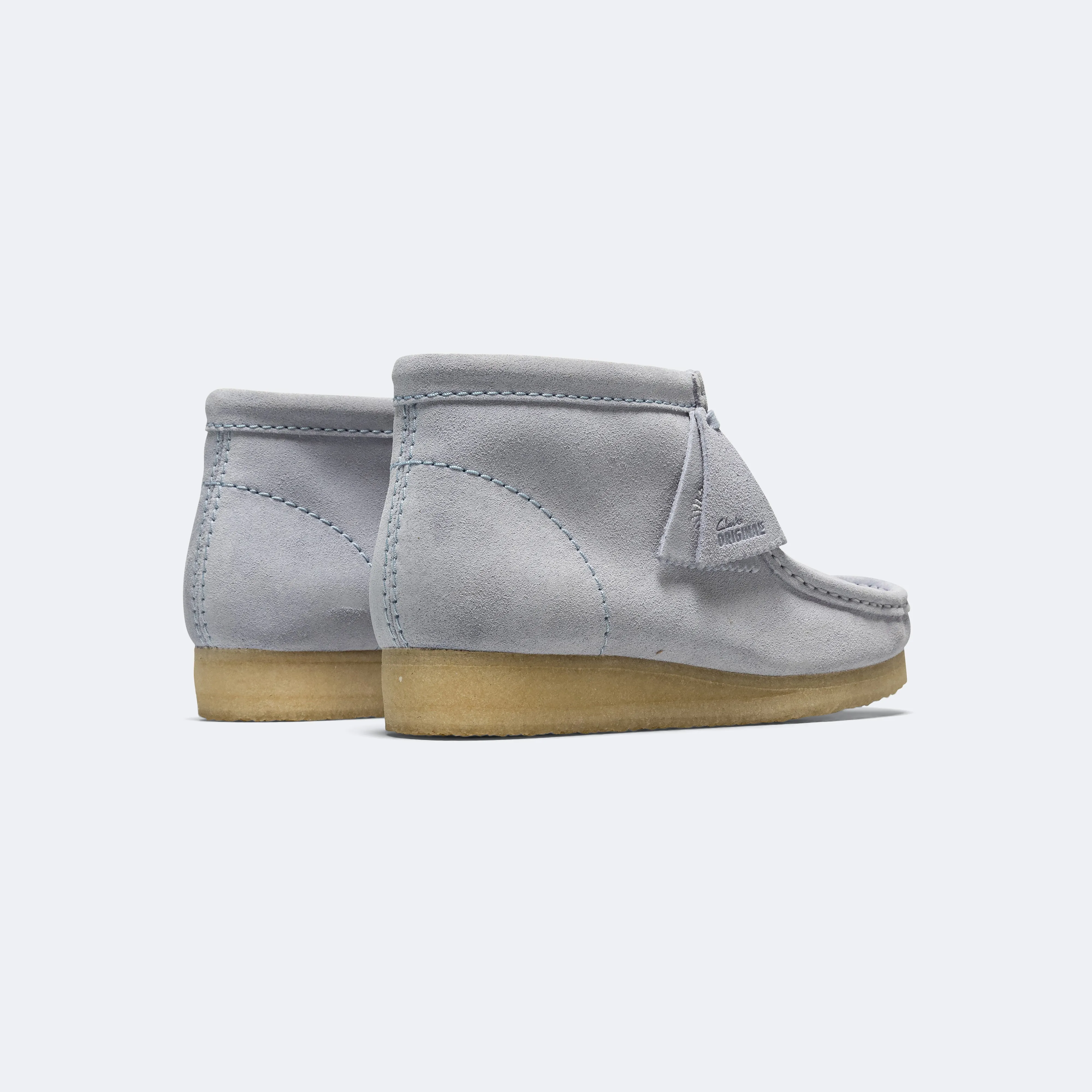 School Ready Wallabee Boot - Cloud Grey Suede
