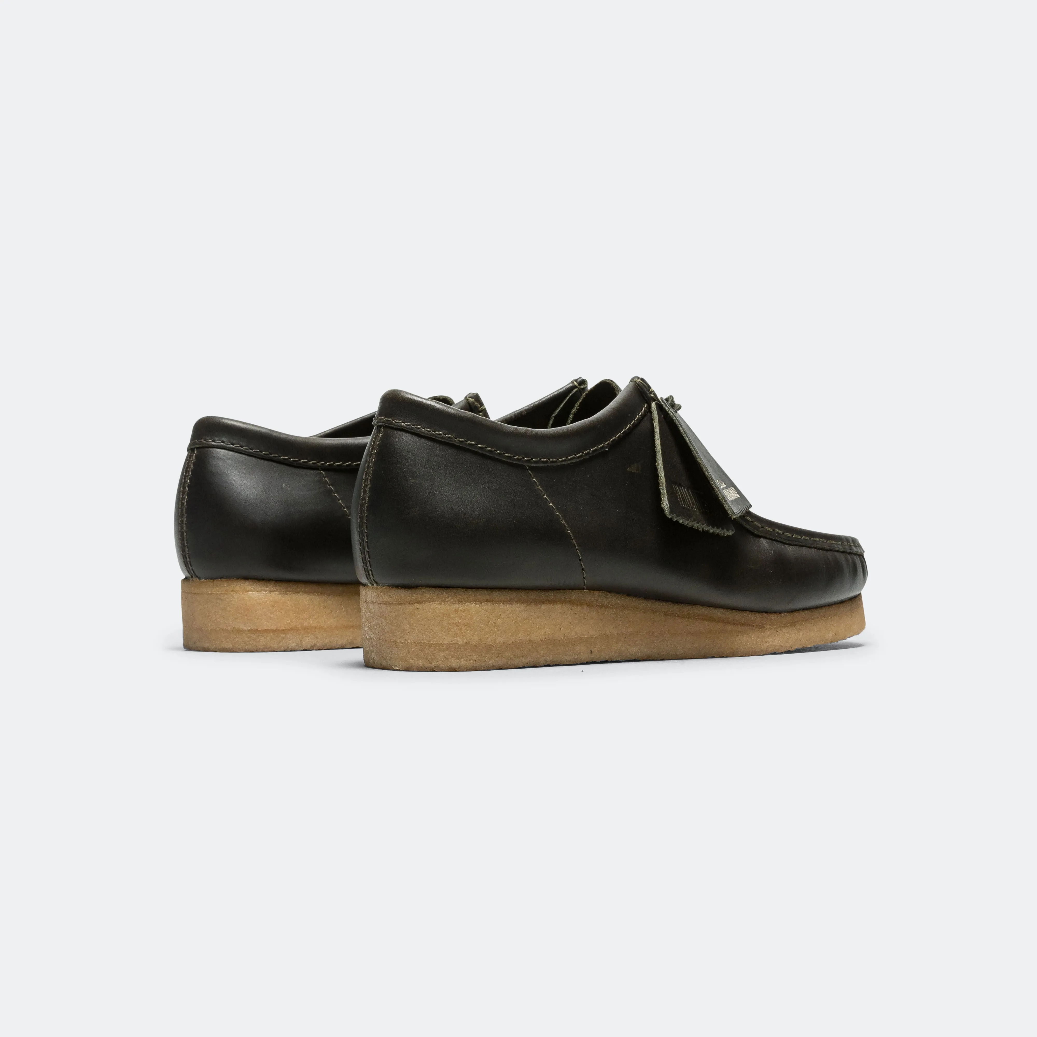 Wallabee - Forest Green Leather Casual Fit Secure lacing system