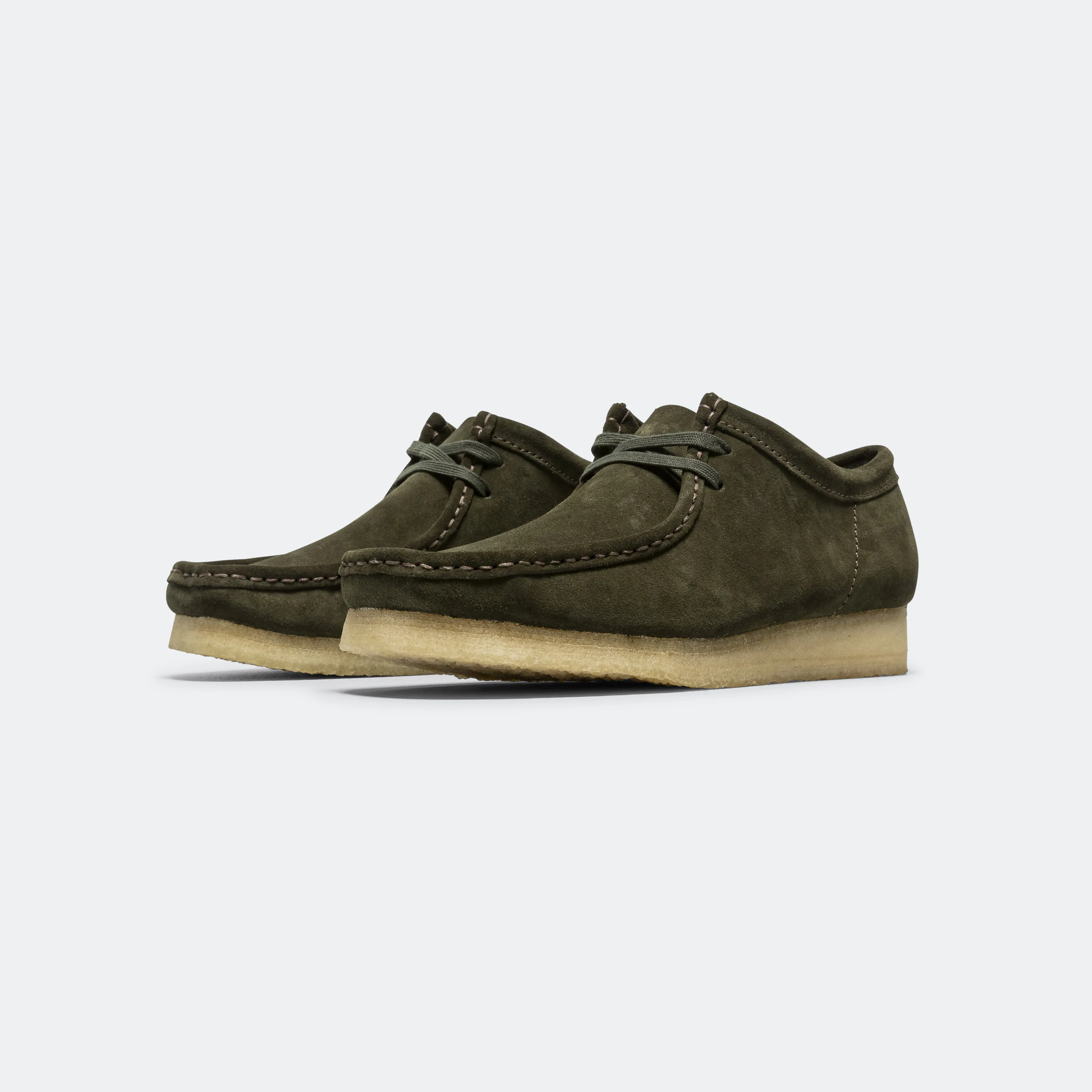 Wallabee - Forest Green Suede Fashion Style