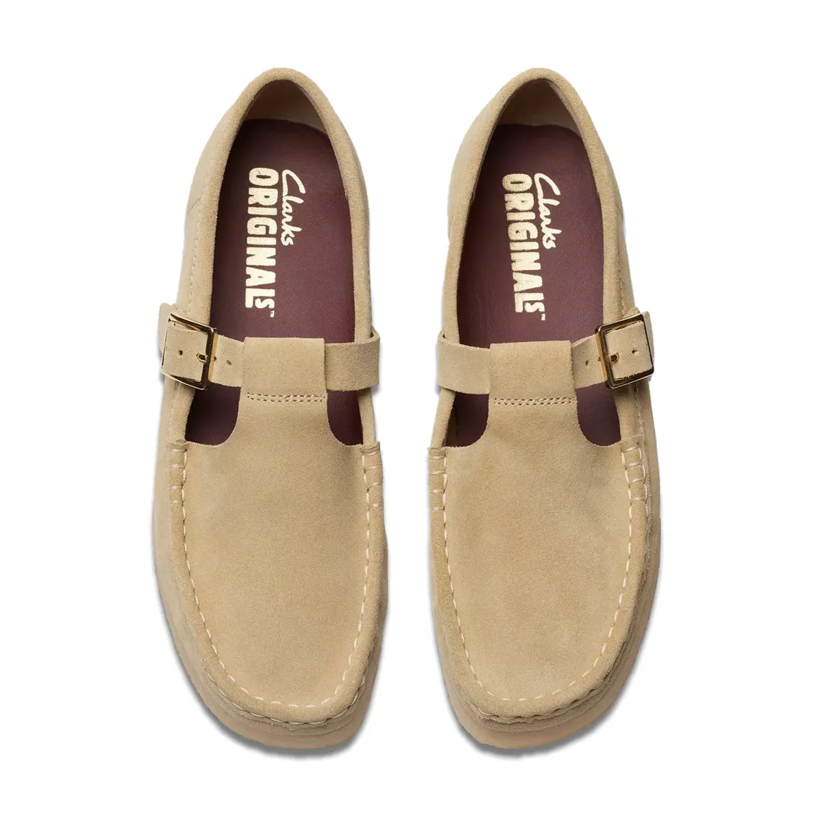 Wallabee T Bar 'Maple Suede' Game Day platform