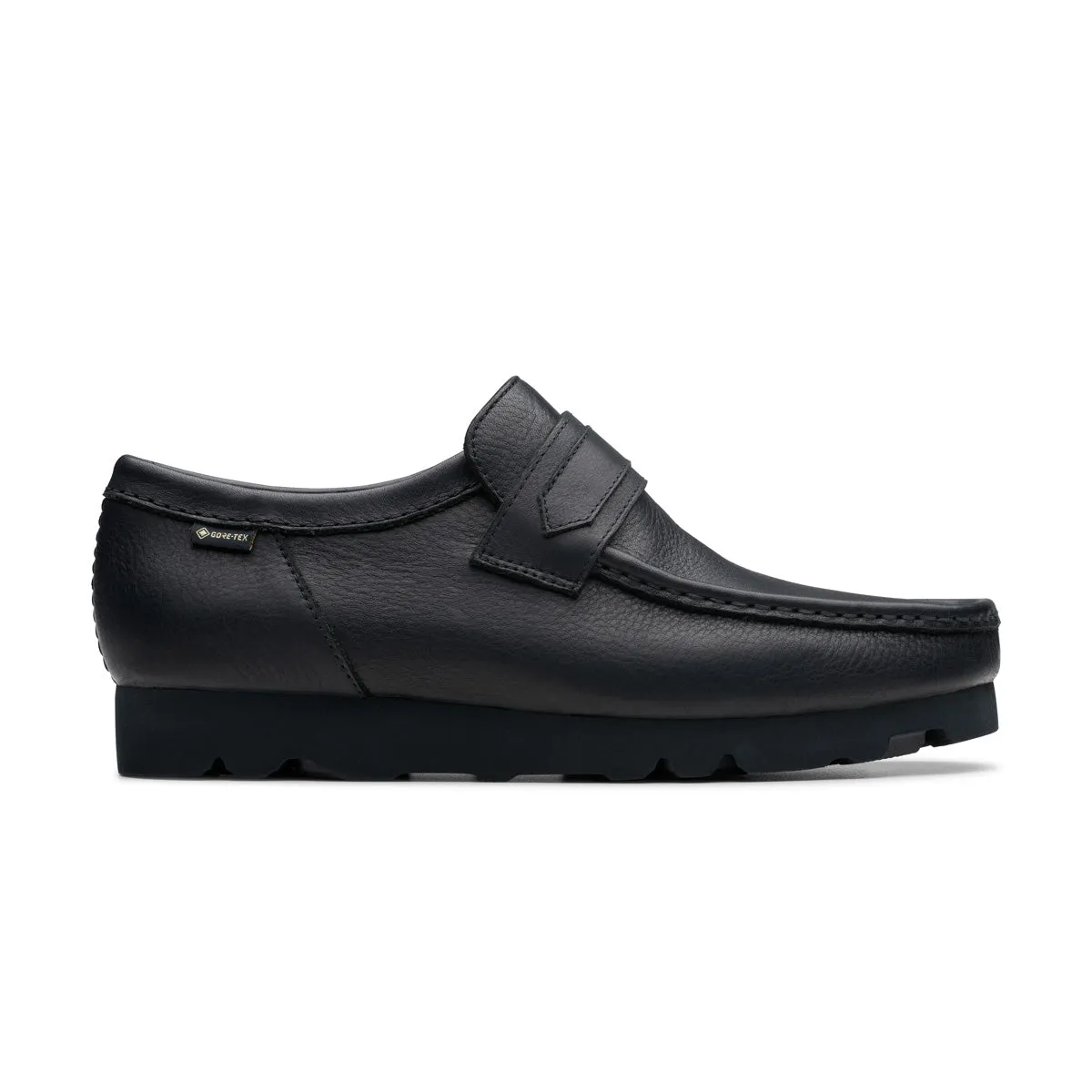 WallaLoafer GORE-TEX 'Black Leather' Quick Entry Cushioned Feel