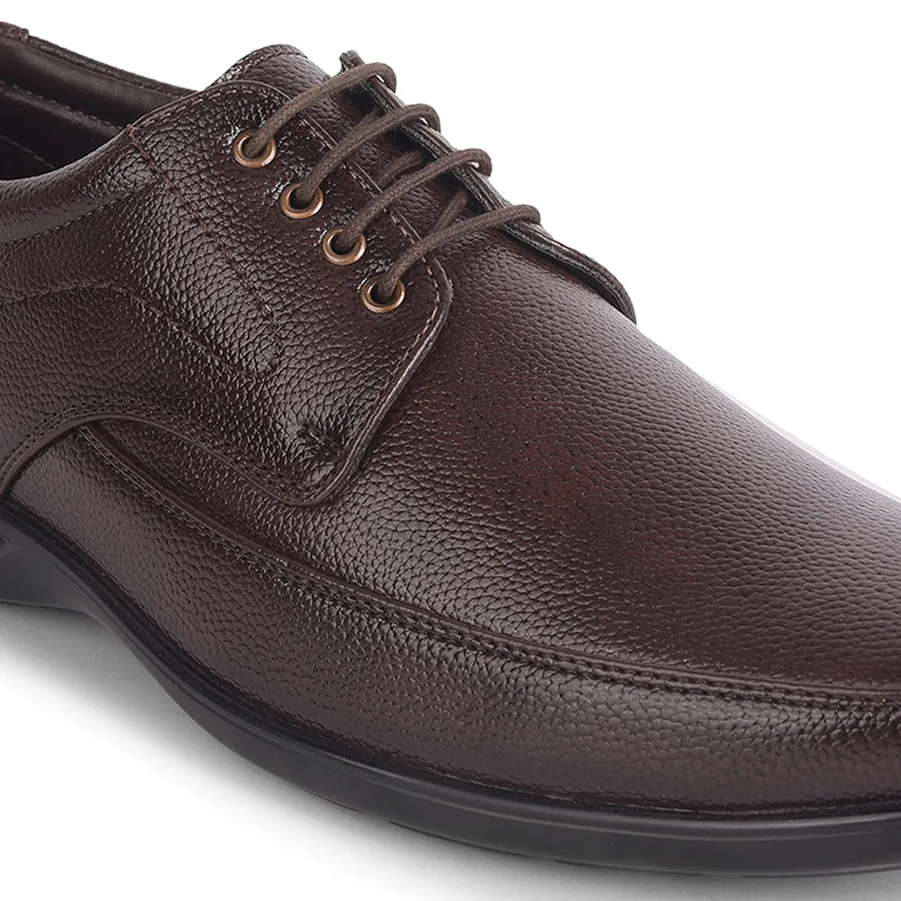 Modern Dress Dress Style Fortune Brown Lacing Formal Derby Shoes For Men HML-5E By Liberty