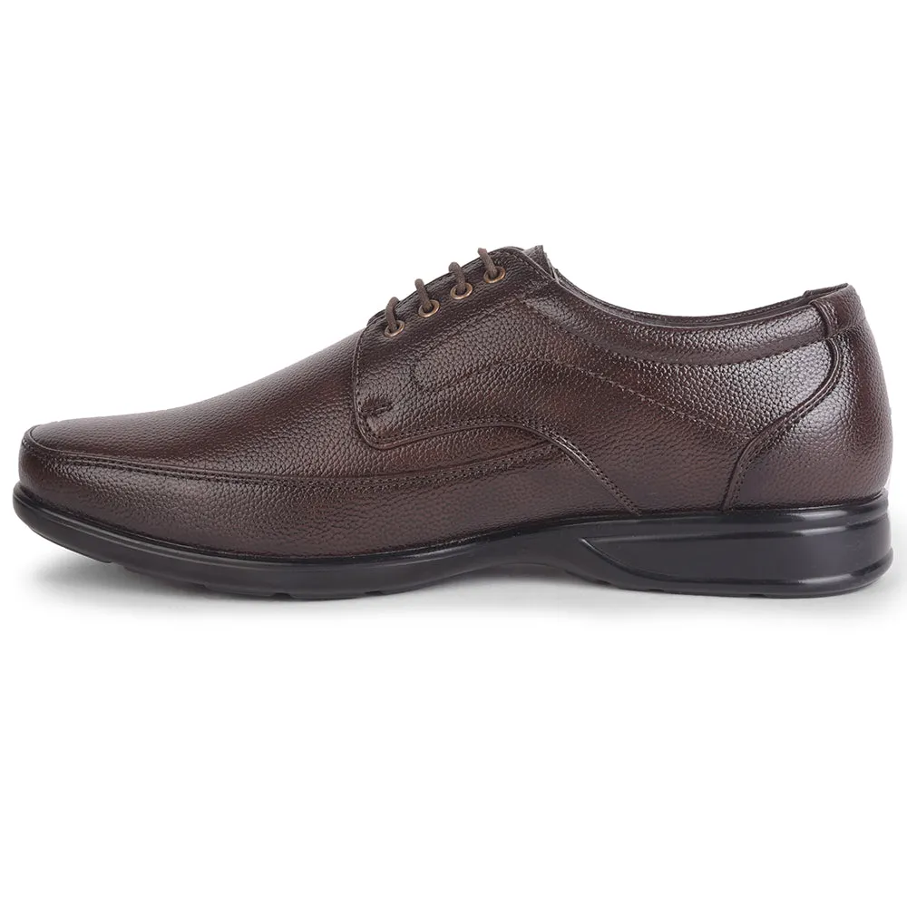 Fortune Brown Lacing Formal Derby Shoes For Men HML-5E By Liberty Tidy Style