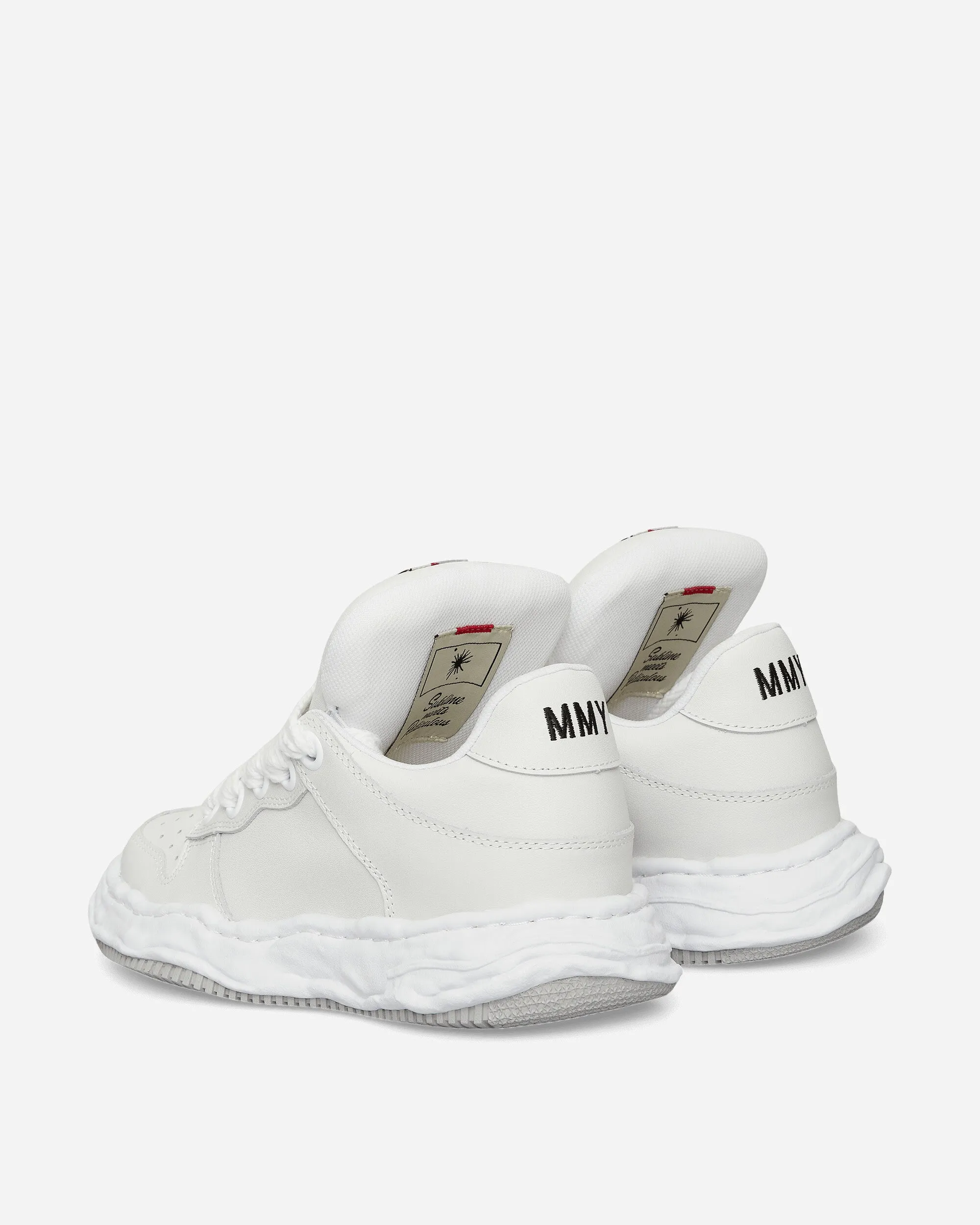 Wayne Puffer OG Sole Leather Low Sneakers White Subtle Form