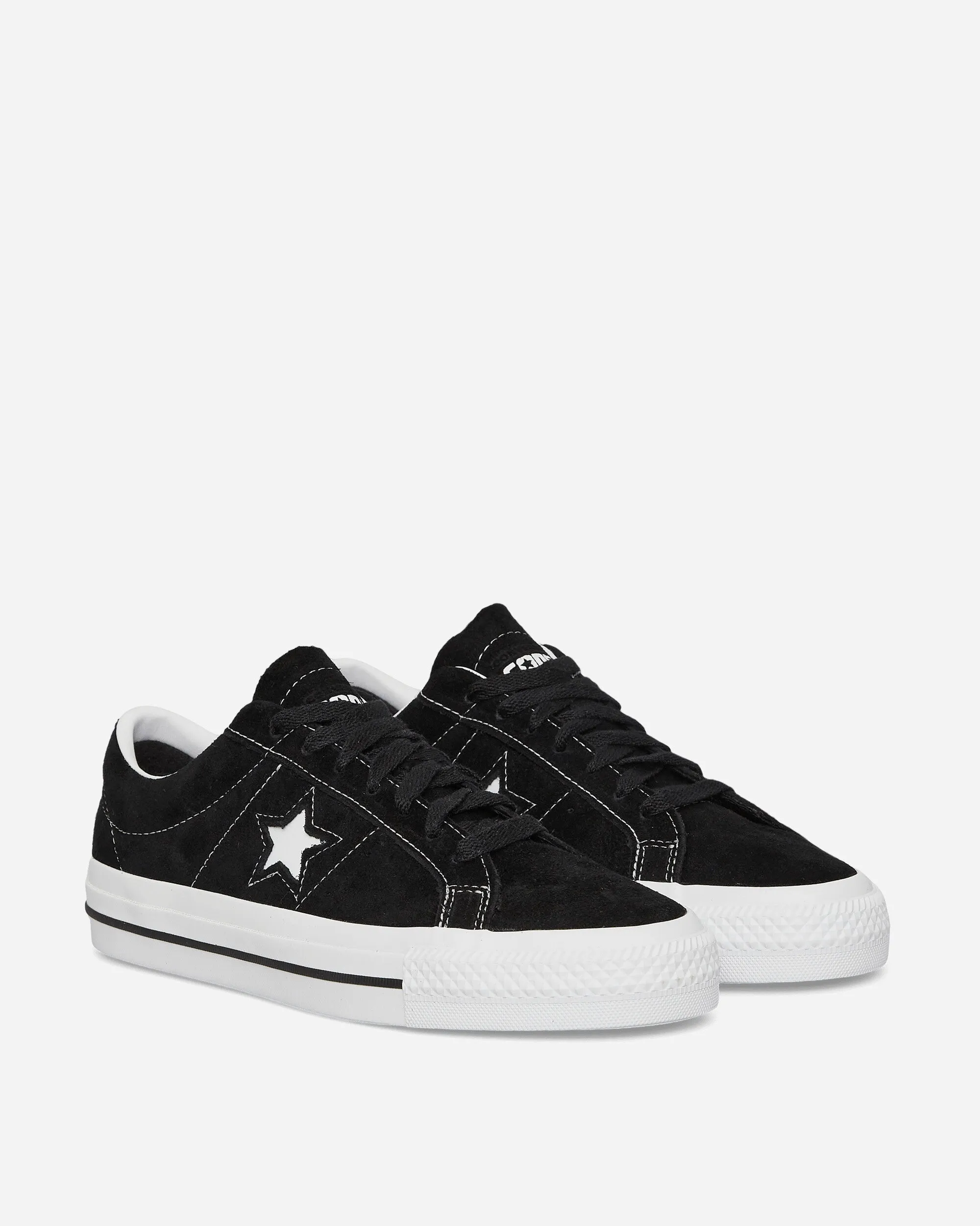 One Star Pro Nubuck Leather Sneakers Black Urban Sleek