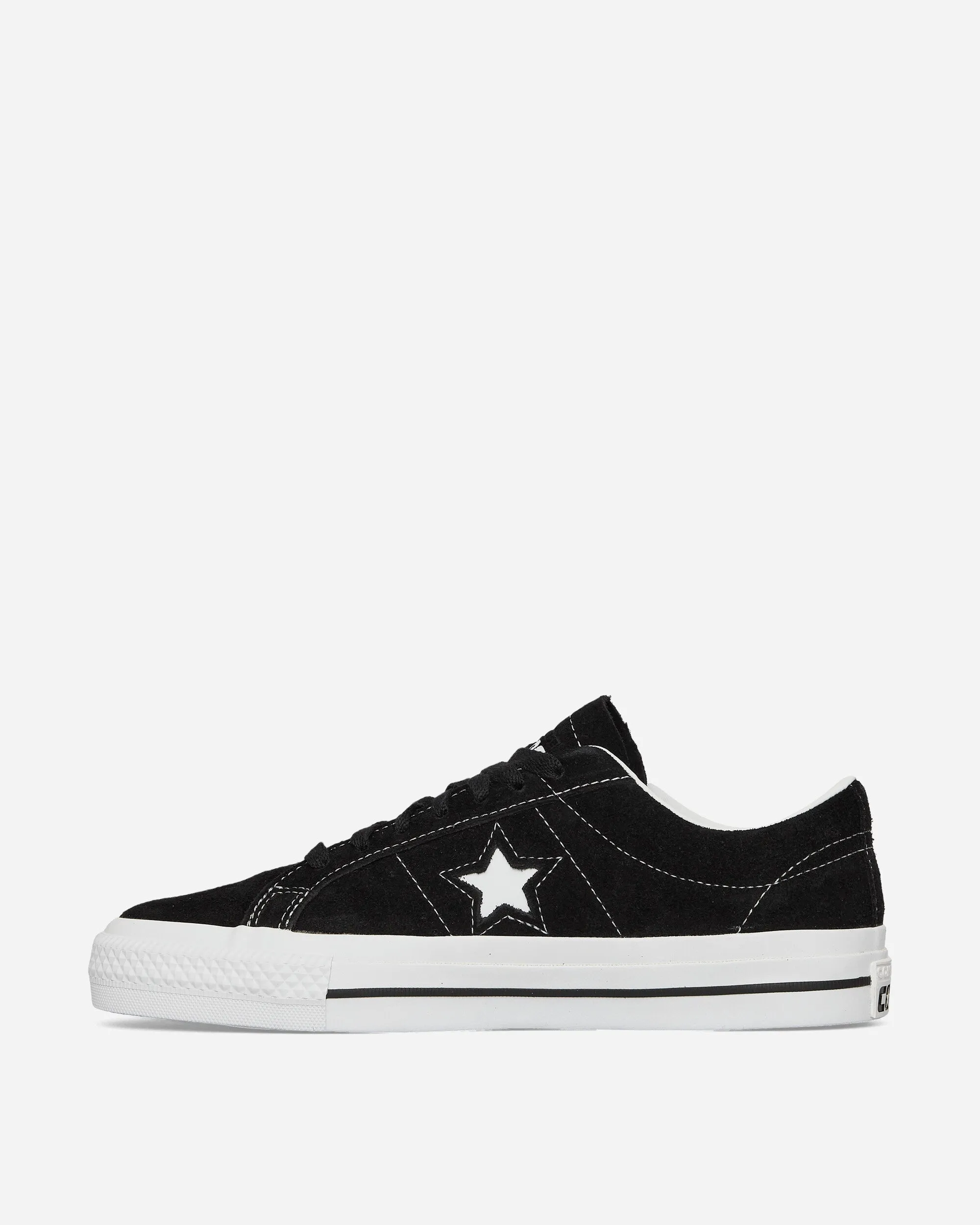 One Star Pro Nubuck Leather Sneakers Black Bend Step Street Fest