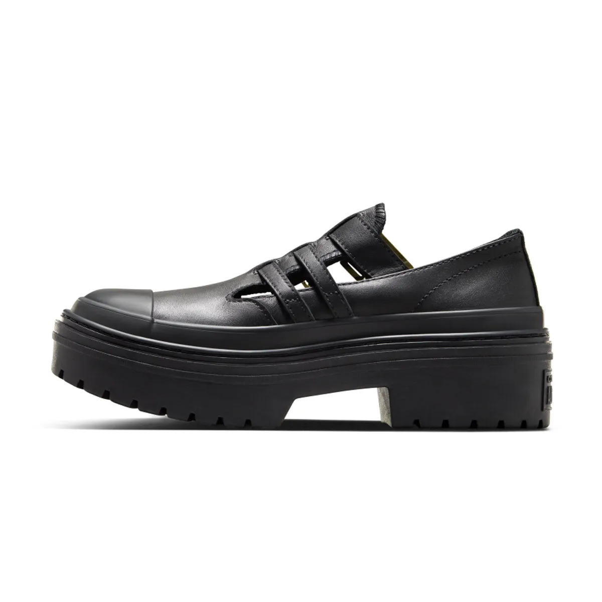 Chuck Taylor All Star Lugged Heel Mary Jane Platform 'Black Gold' Fog Step Sturdy Support