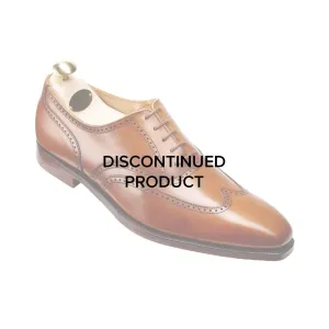 Drummond Tan Burnished Calf Glossy Oxfords Breathable Oxfords