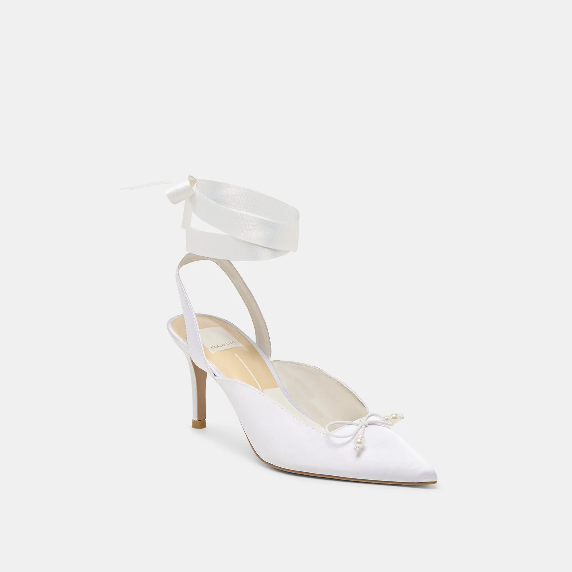 Comfortable Upper EFORA HEELS TRUE WHITE SATIN