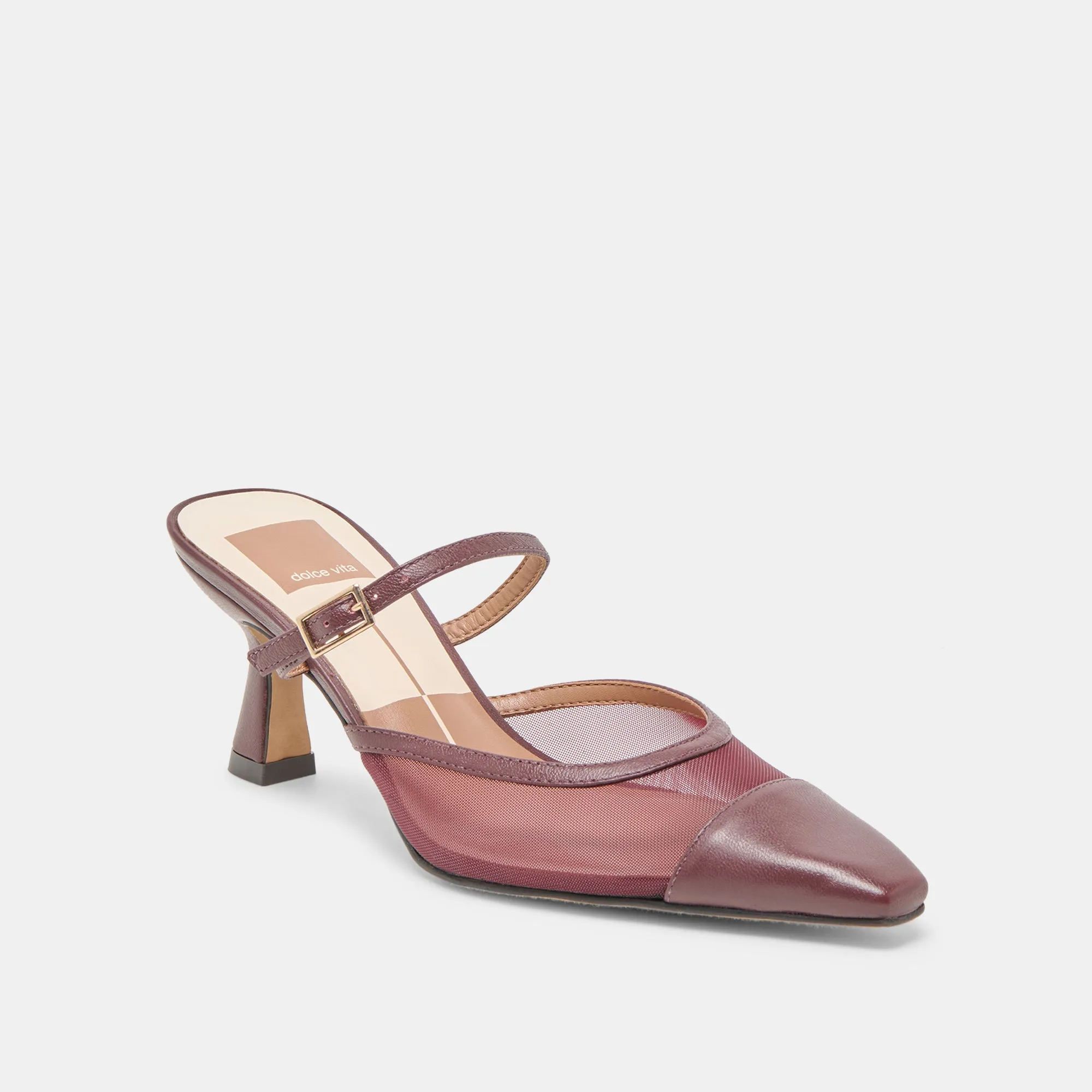 LOYD HEELS BURGUNDY MESH Wear resistant