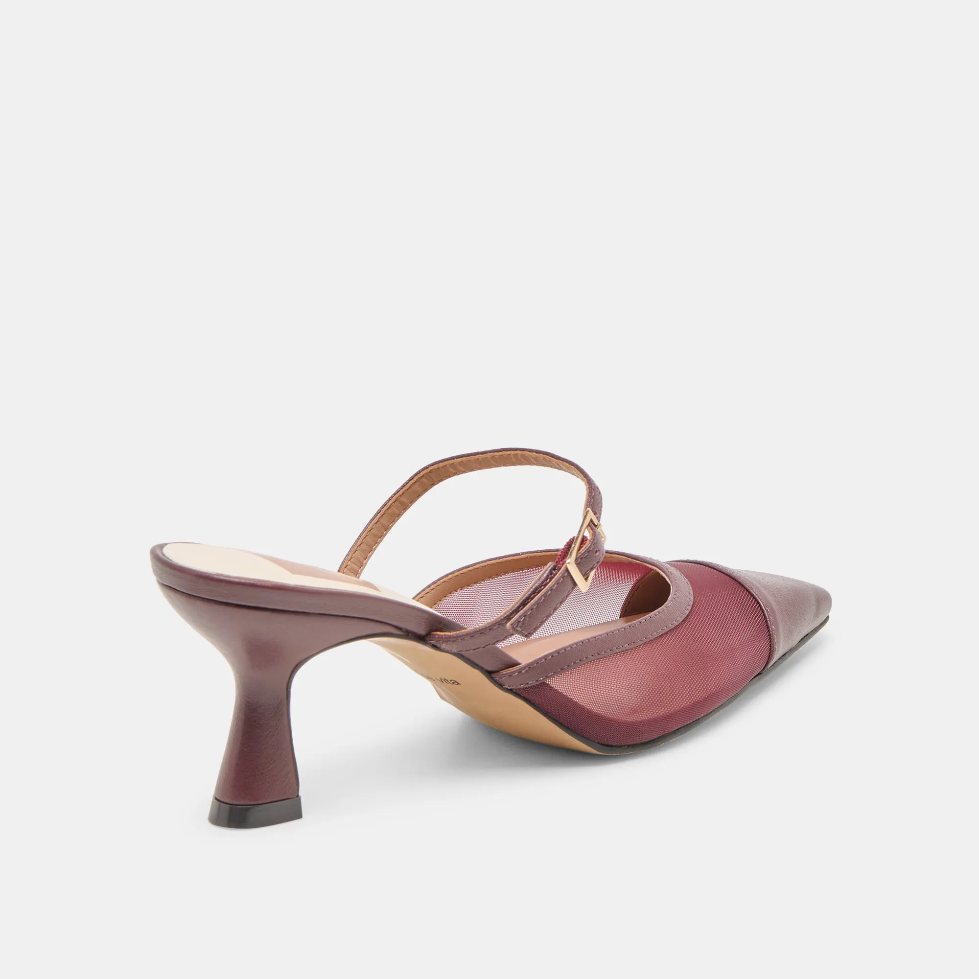 LOYD HEELS BURGUNDY MESH Flexible Design