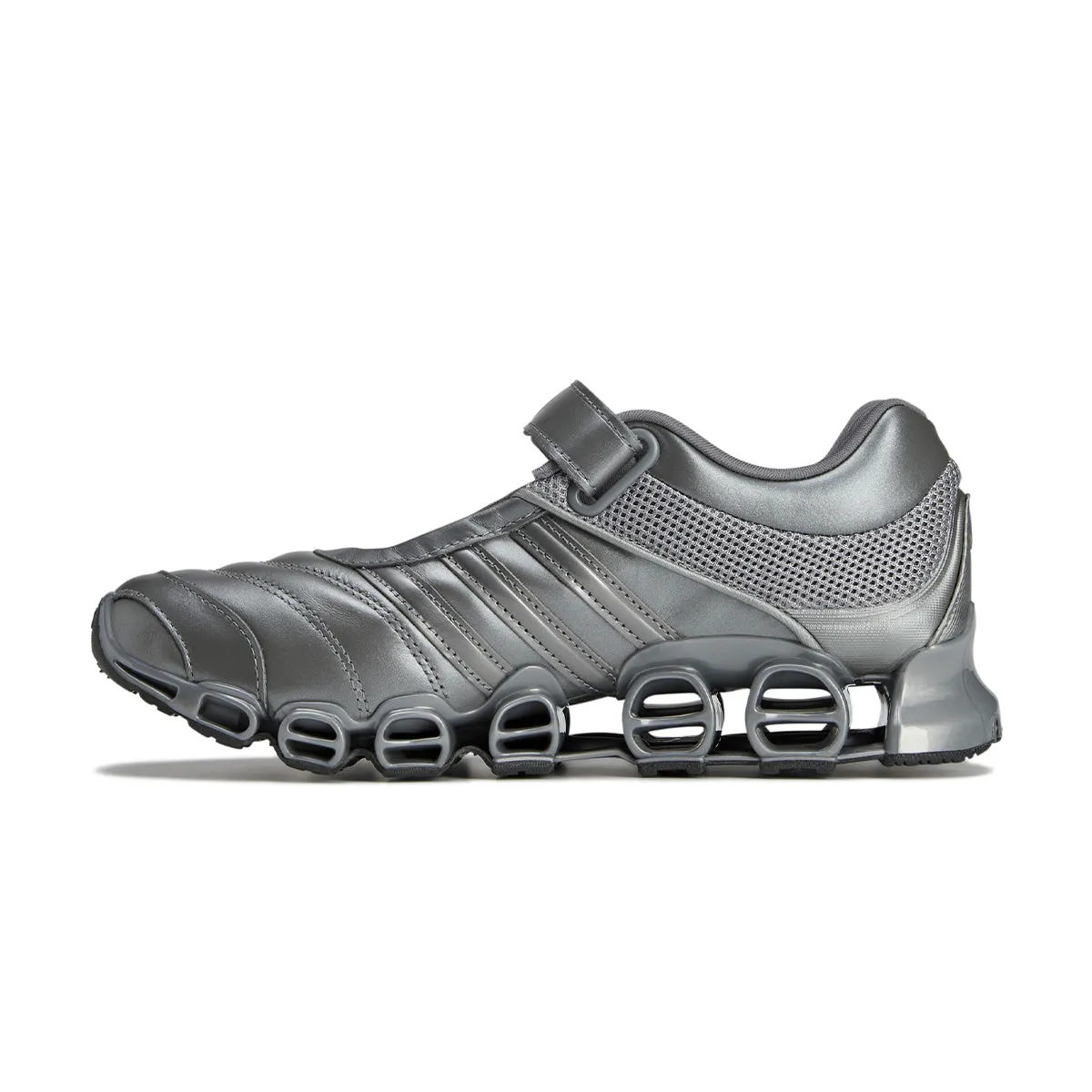Adjustable Closure Supportive Heel   Taqwa Bint Ali Megaride Mary-Jane 'Iron Metallic'