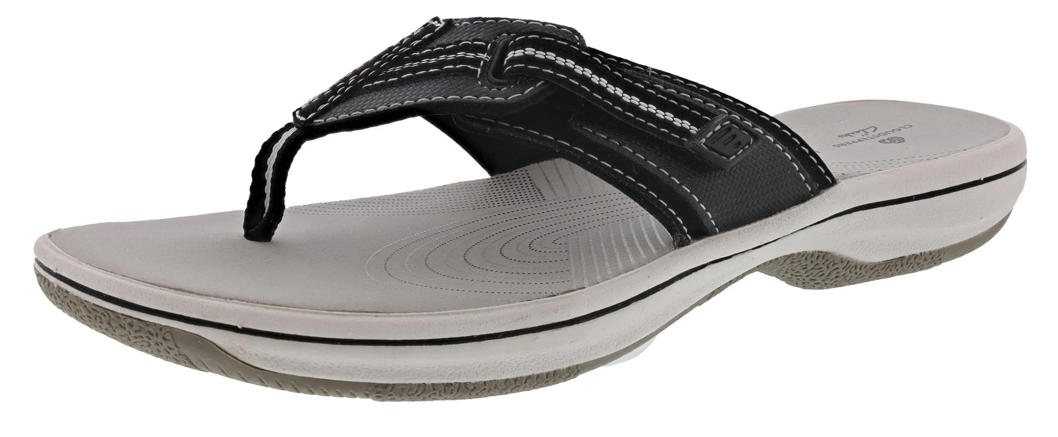 Clarks Women Cloudsteppers Walking Flip Flop Sandals Brinkley Jazz for music festivals