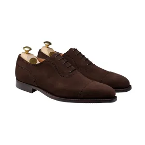 Westbourne Dark Brown Calf Suede Trendy Look