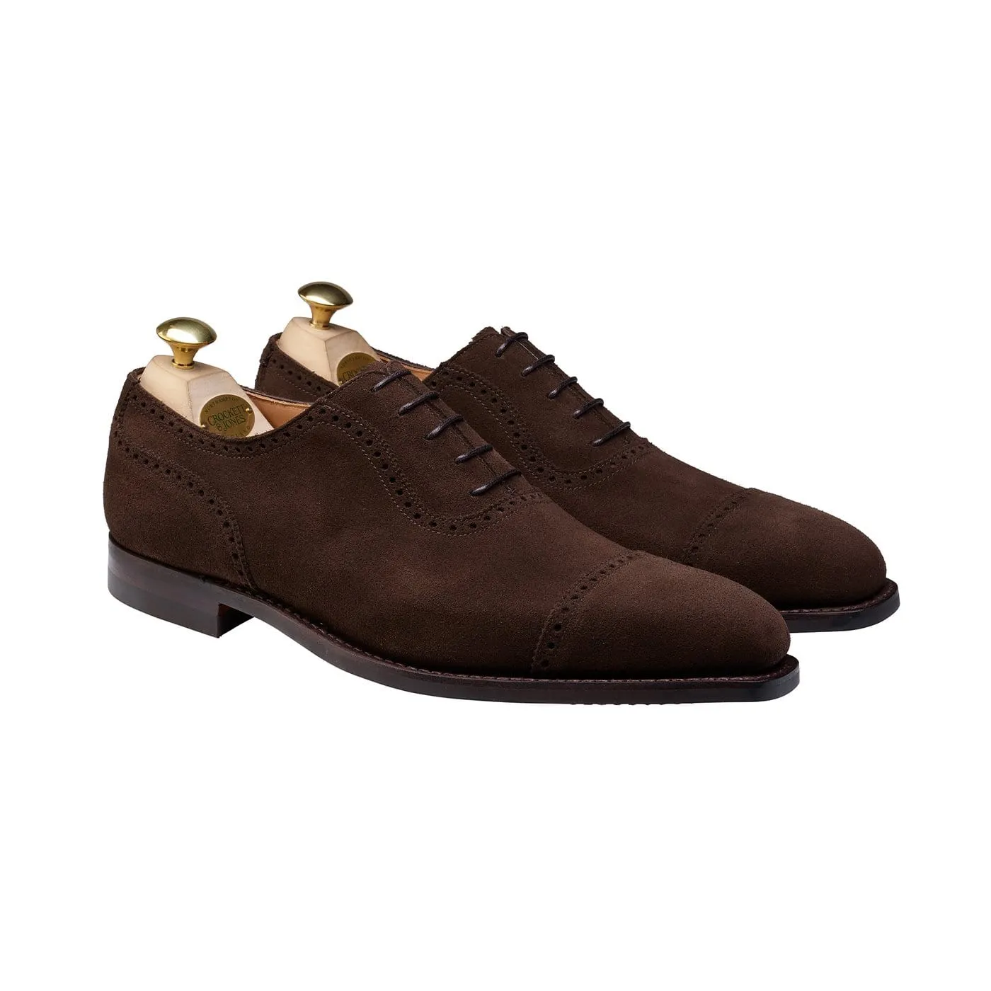 Westbourne Dark Brown Calf Suede Trendy Look