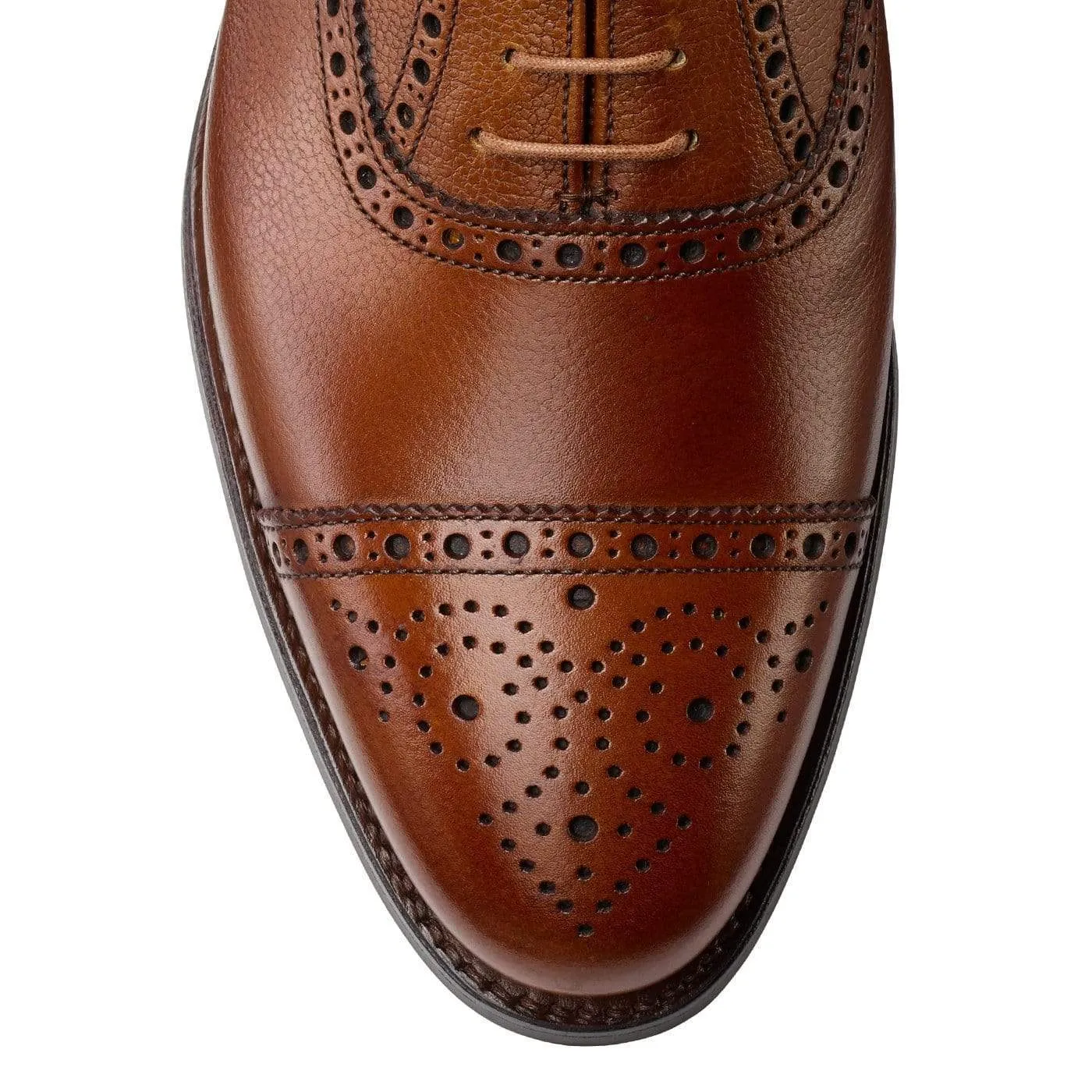 Westfield Tan Pebble Grain Tan Oxfords