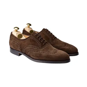 Westgate 2 Dark Brown Calf Suede Detailed Oxfords