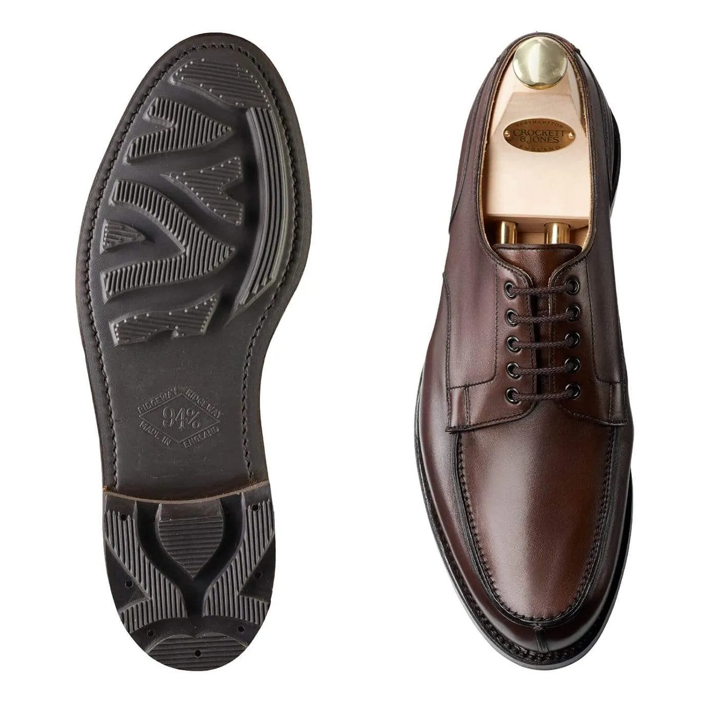 Office Ready Shoes Wexford Dark Brown Wax Calf
