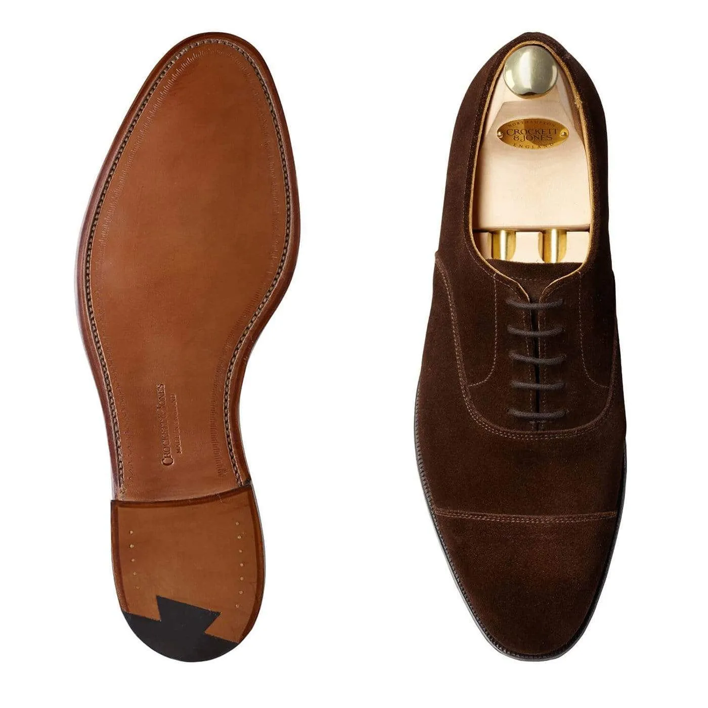International Oxfords Connaught Dark Brown Suede