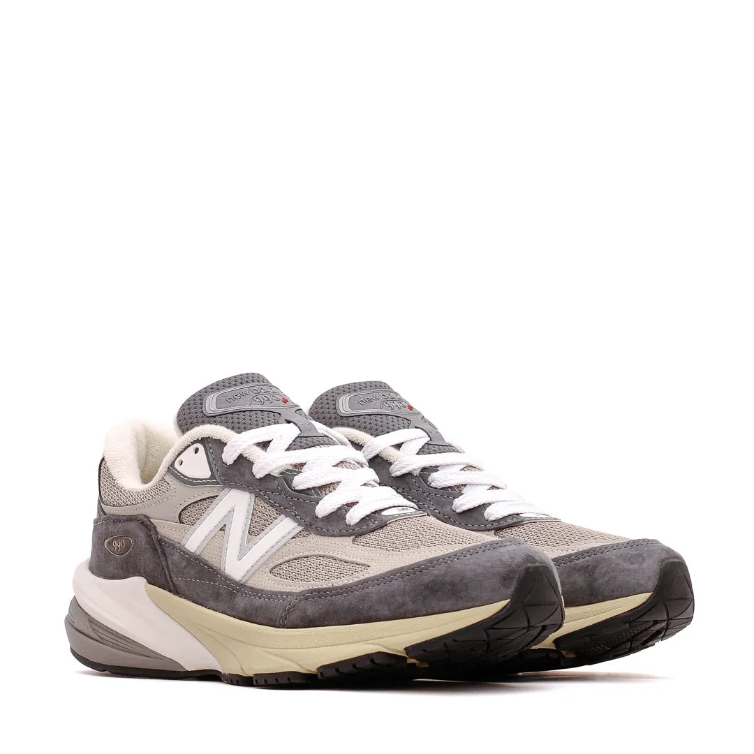 running in a prairie area shoes practical gear New Balance Unisex 990v6 Castlerock U990GR6