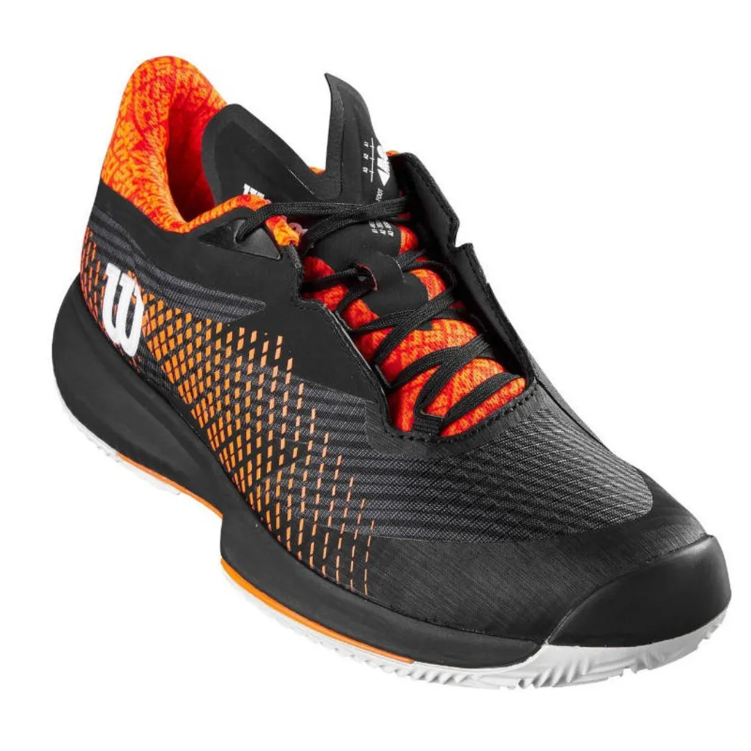 Wilson 2023 Kaos Swift 1.5 Men's Tennis Shoes - Black/Phantom/Shocking Orange Balanced Style Gym goers