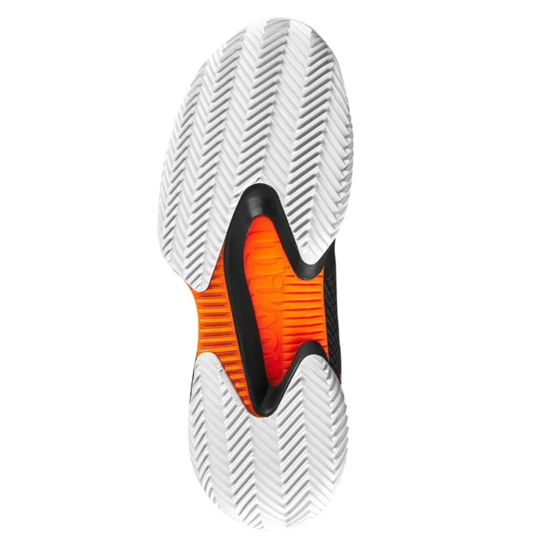 Wilson 2023 Kaos Swift 1.5 Men's Tennis Shoes - Black/Phantom/Shocking Orange Cushioned Feel Unisex Fit