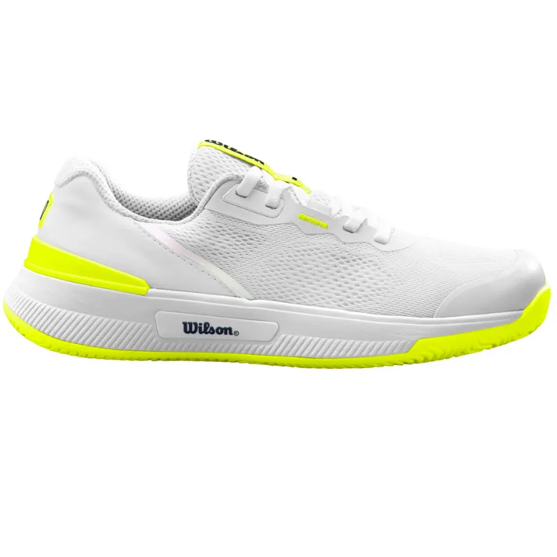 Wilson Intrigue Pro Oz Womens Tennis Shoes - White/Safety Yellow Quick Wear Travel Style