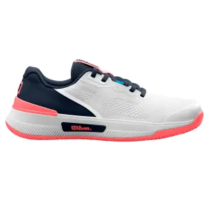 Wilson Intrigue Pro Women Tennis Shoes - White/Navy/Blaze Comfort Padding
