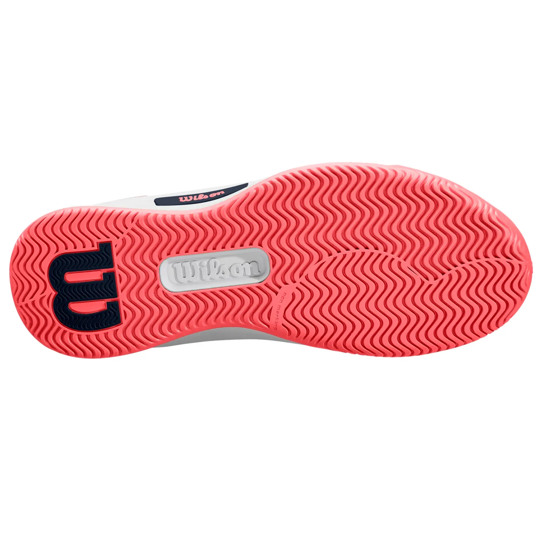 synthetic leather Wilson Intrigue Pro Women Tennis Shoes - White/Navy/Blaze